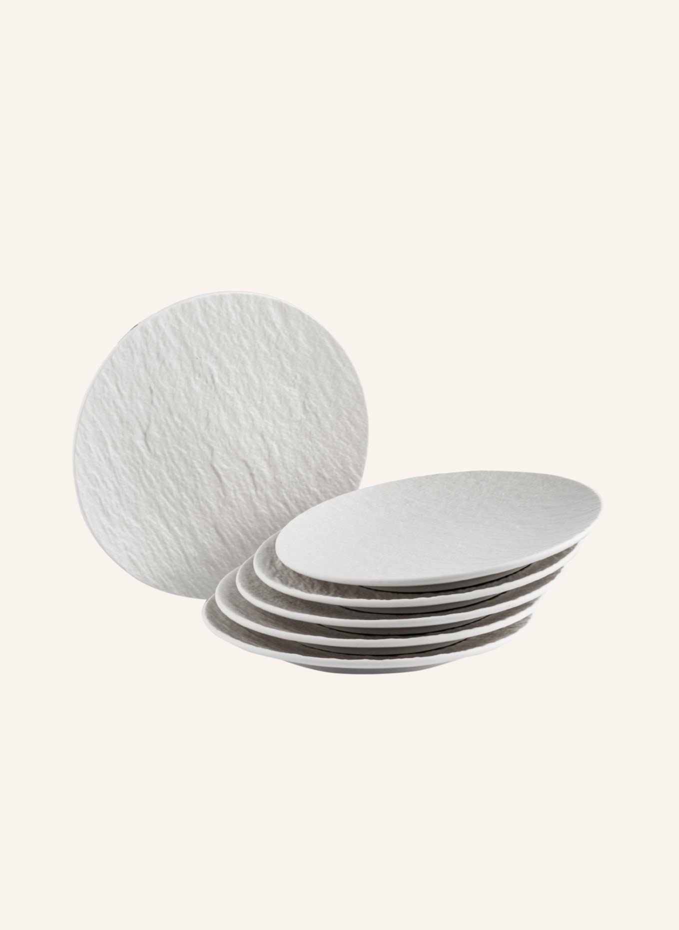 Villeroy & Boch Set of 6 bread plates ROCK, Color: WHITE (Image 1)
