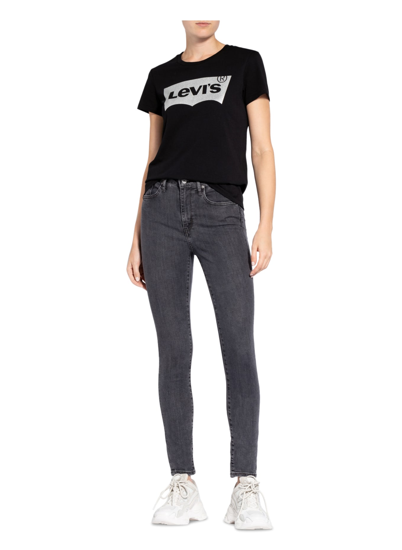 Levi's® Skinny Jeans 721, Farbe: 54 Blacks (Bild 2)