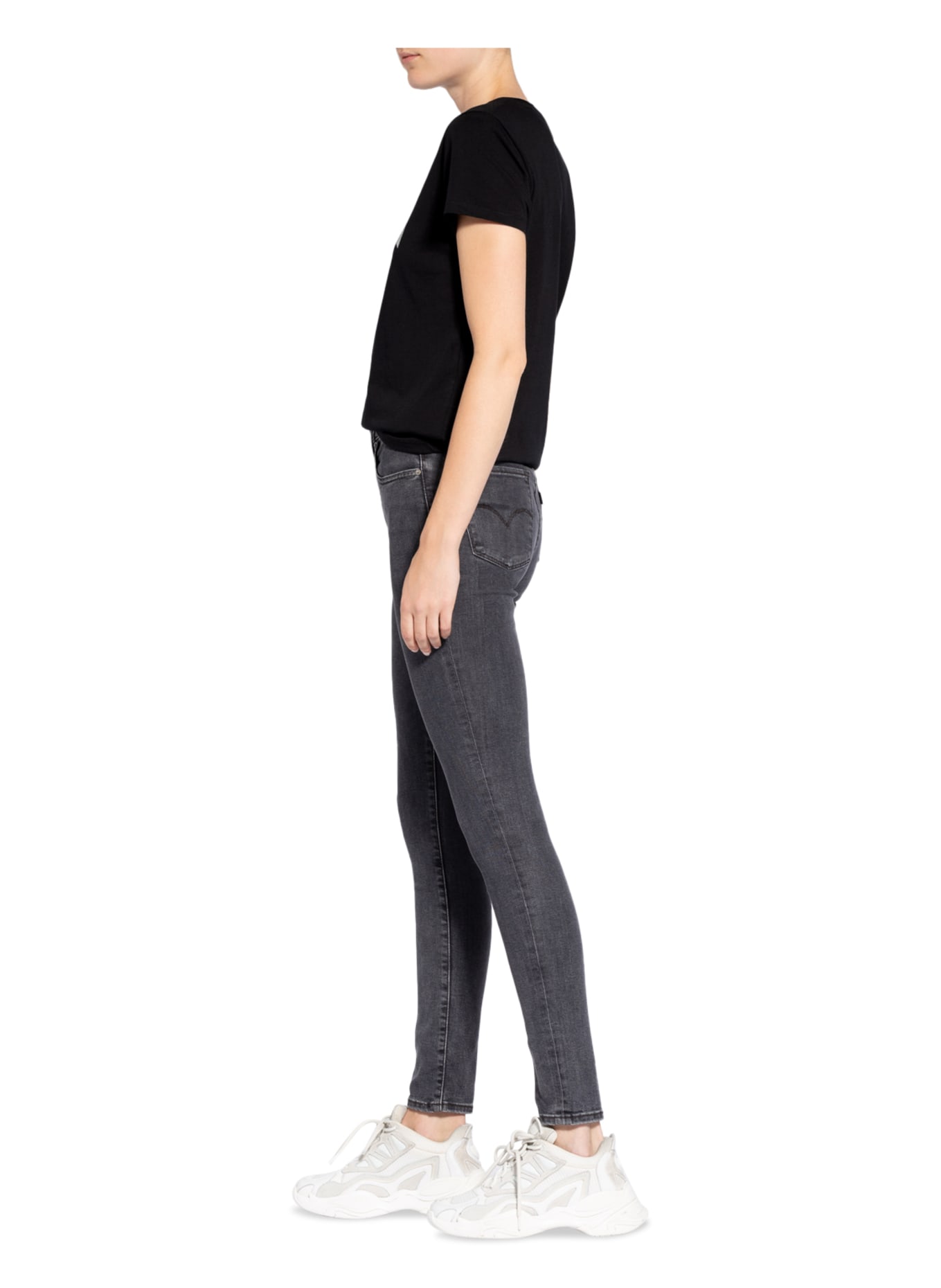 Levi's® Skinny Jeans 721, Farbe: 54 Blacks (Bild 4)