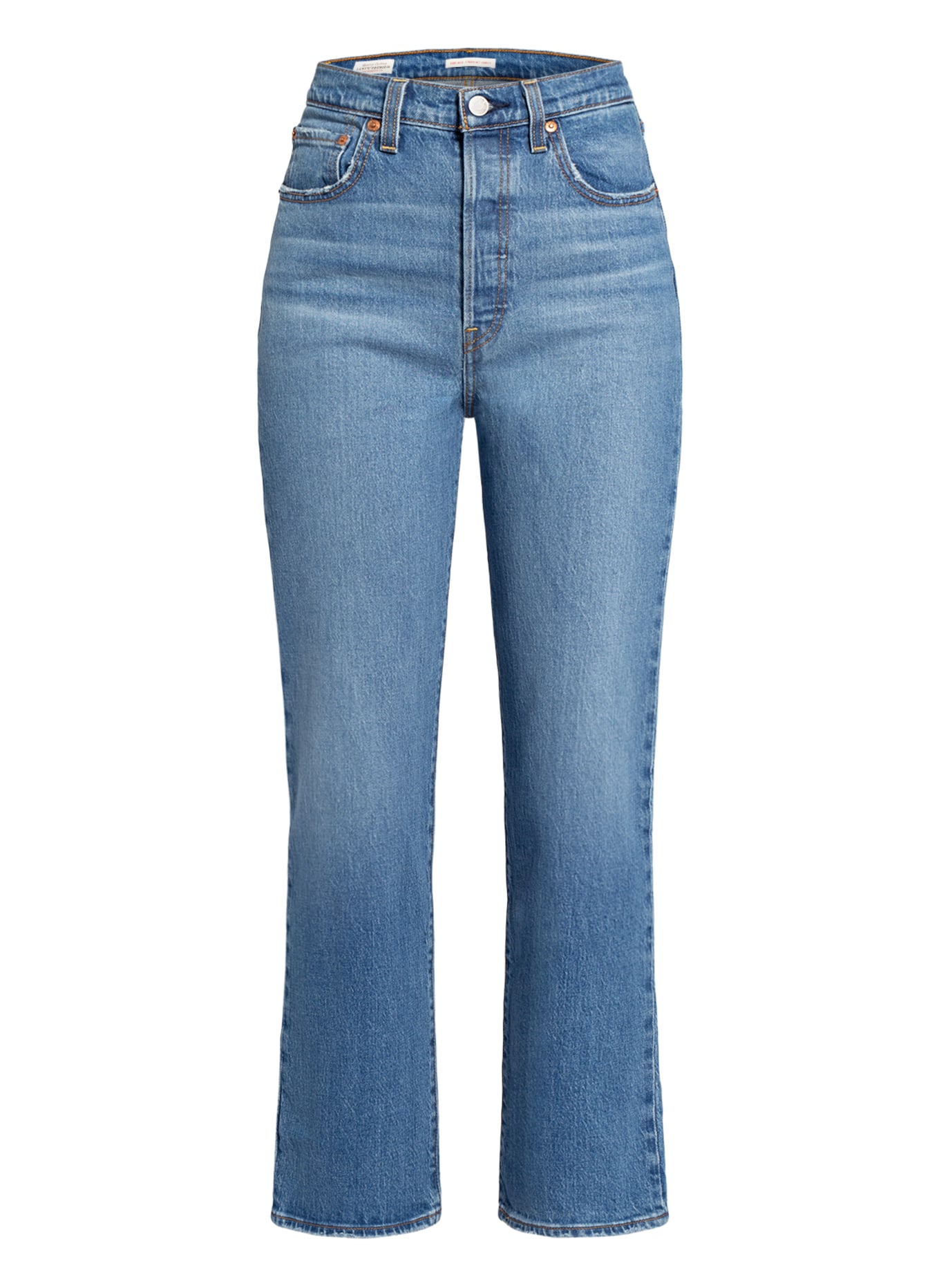 Levi's® Straight jeans RIBCAGE STRAIGHT ANKLE, Color: 99 Light Indigo - Worn In (Image 1)