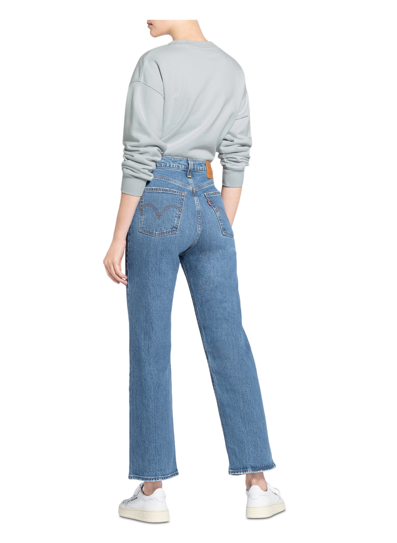 Levi's® Straight Jeans RIBCAGE STRAIGHT ANKLE, Farbe: 99 Light Indigo - Worn In (Bild 3)