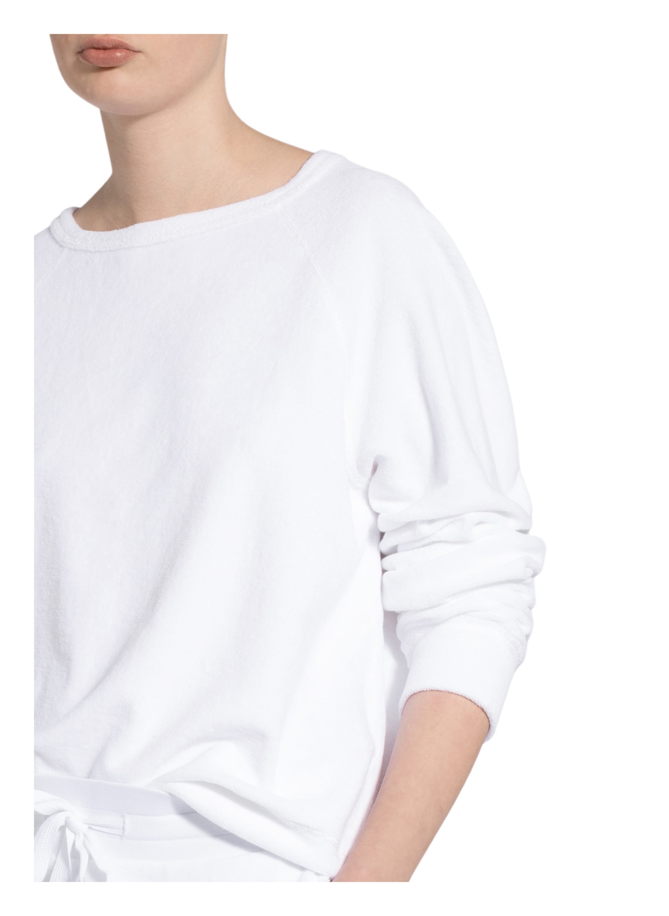 Juvia Terry cloth shirt , Color: WHITE (Image 4)