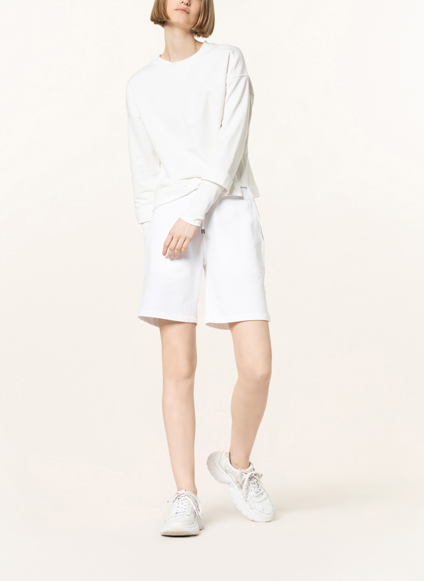 Juvia Sweat shorts, Color: WHITE (Image 2)