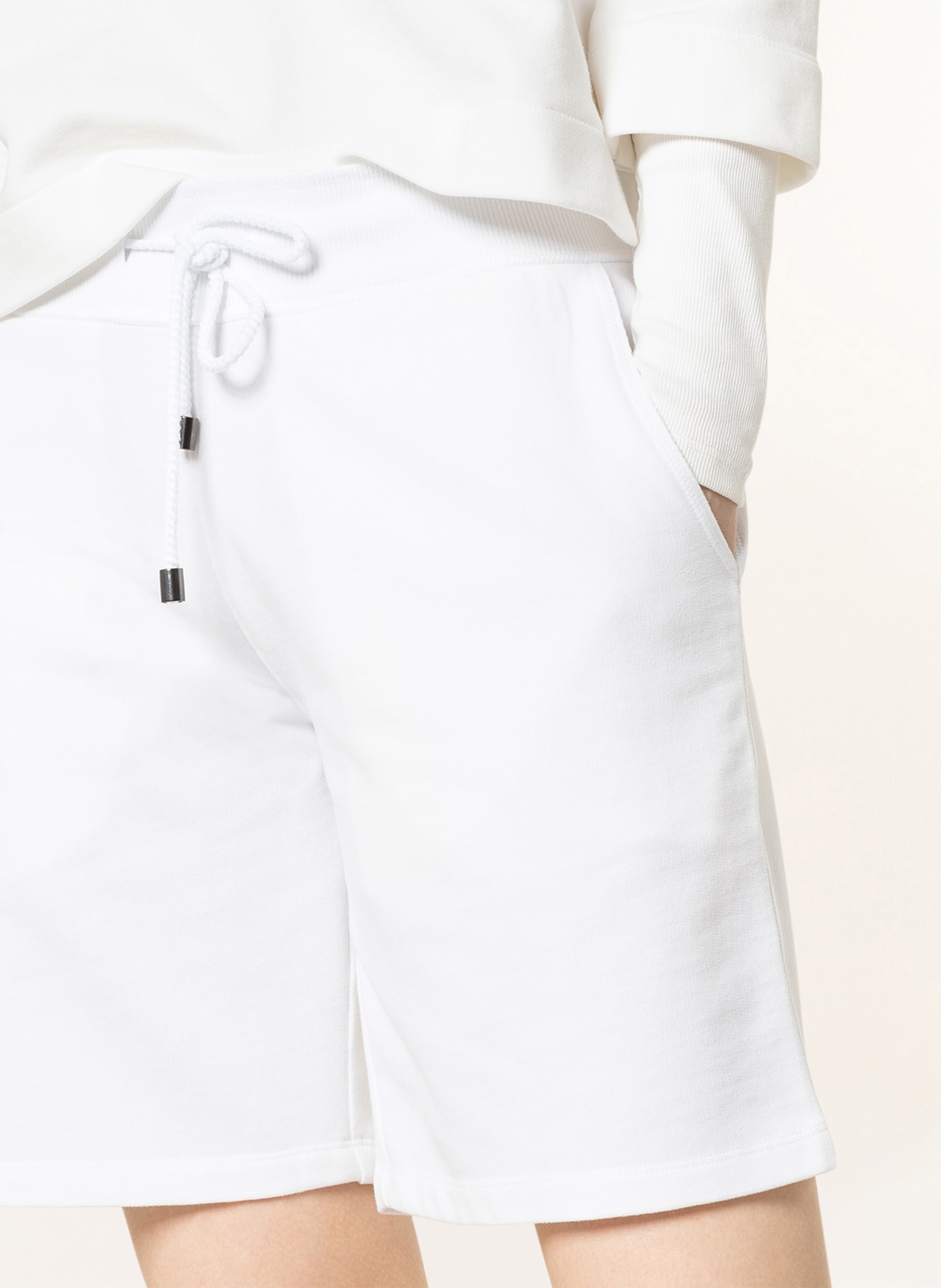 Juvia Sweat shorts, Color: WHITE (Image 5)