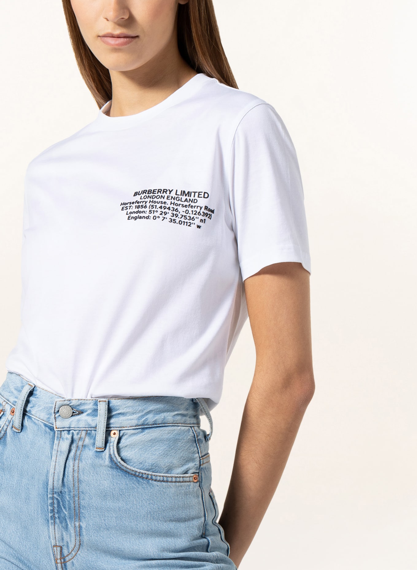 BURBERRY T-Shirt JEMMA, Farbe: WEISS (Bild 4)