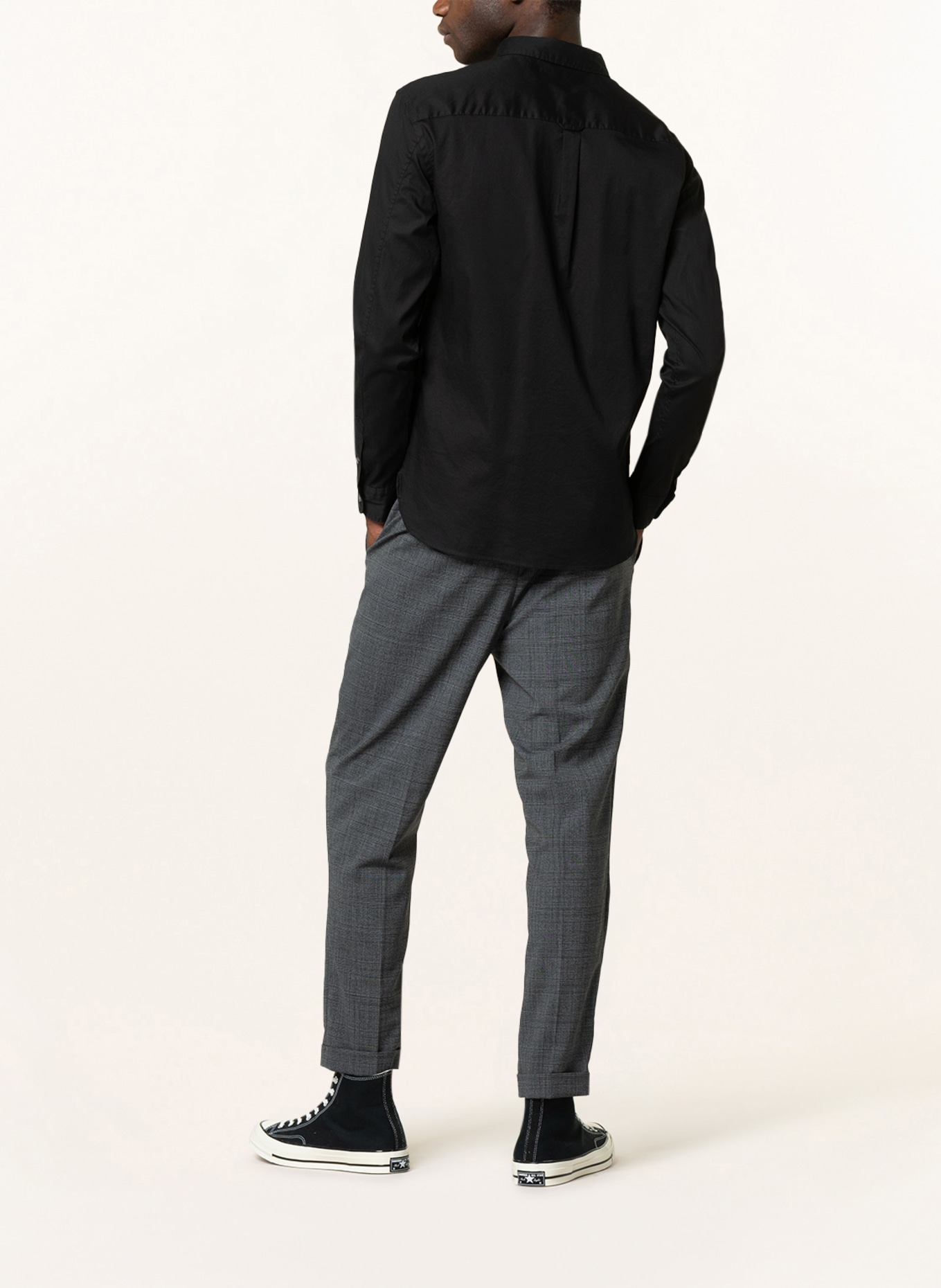 ALLSAINTS Shirt HAWTHORNE slim fit, Color: BLACK (Image 3)