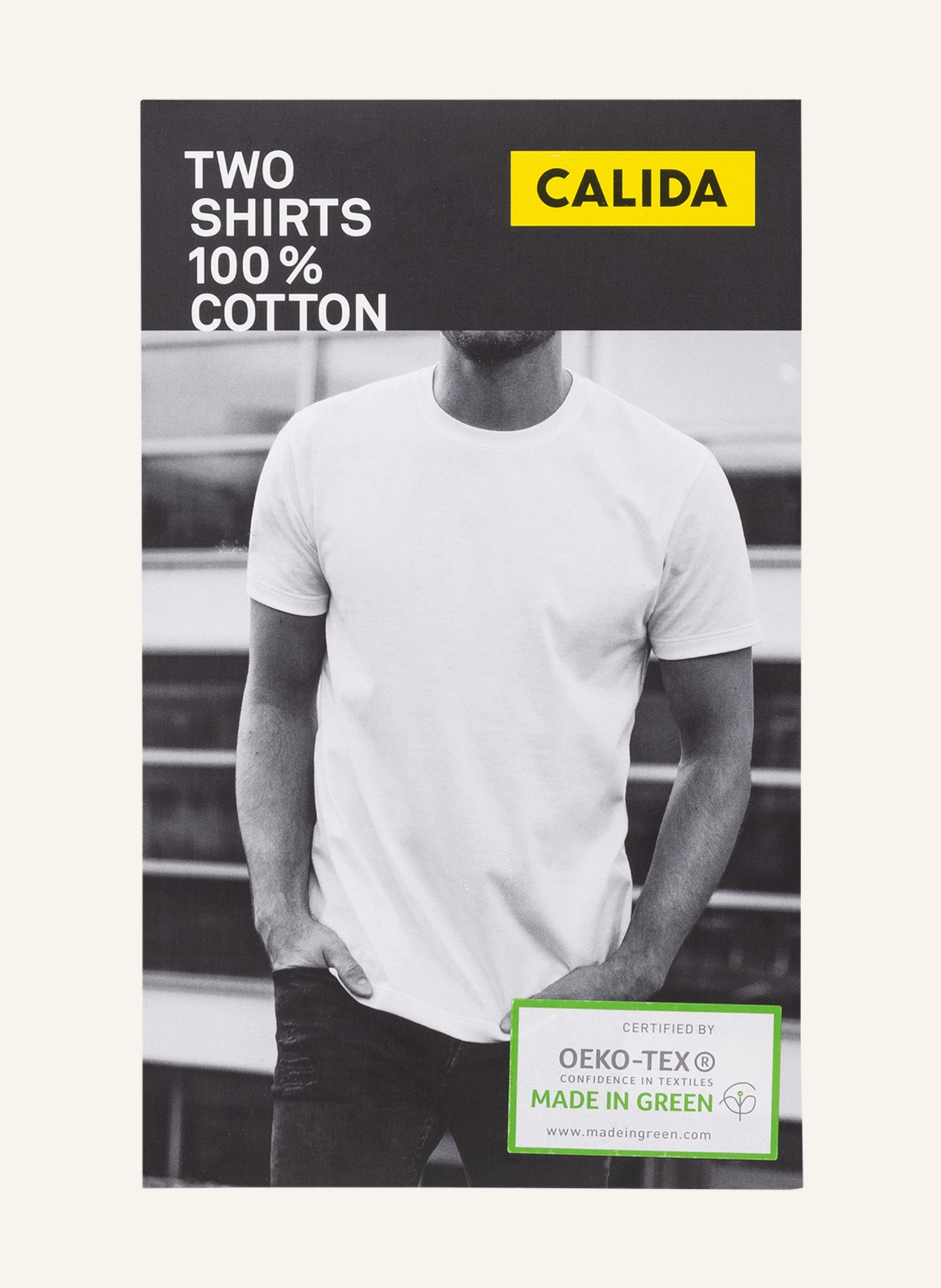 CALIDA 2-pack T-shirts NATURAL BENEFIT , Color: WHITE (Image 3)