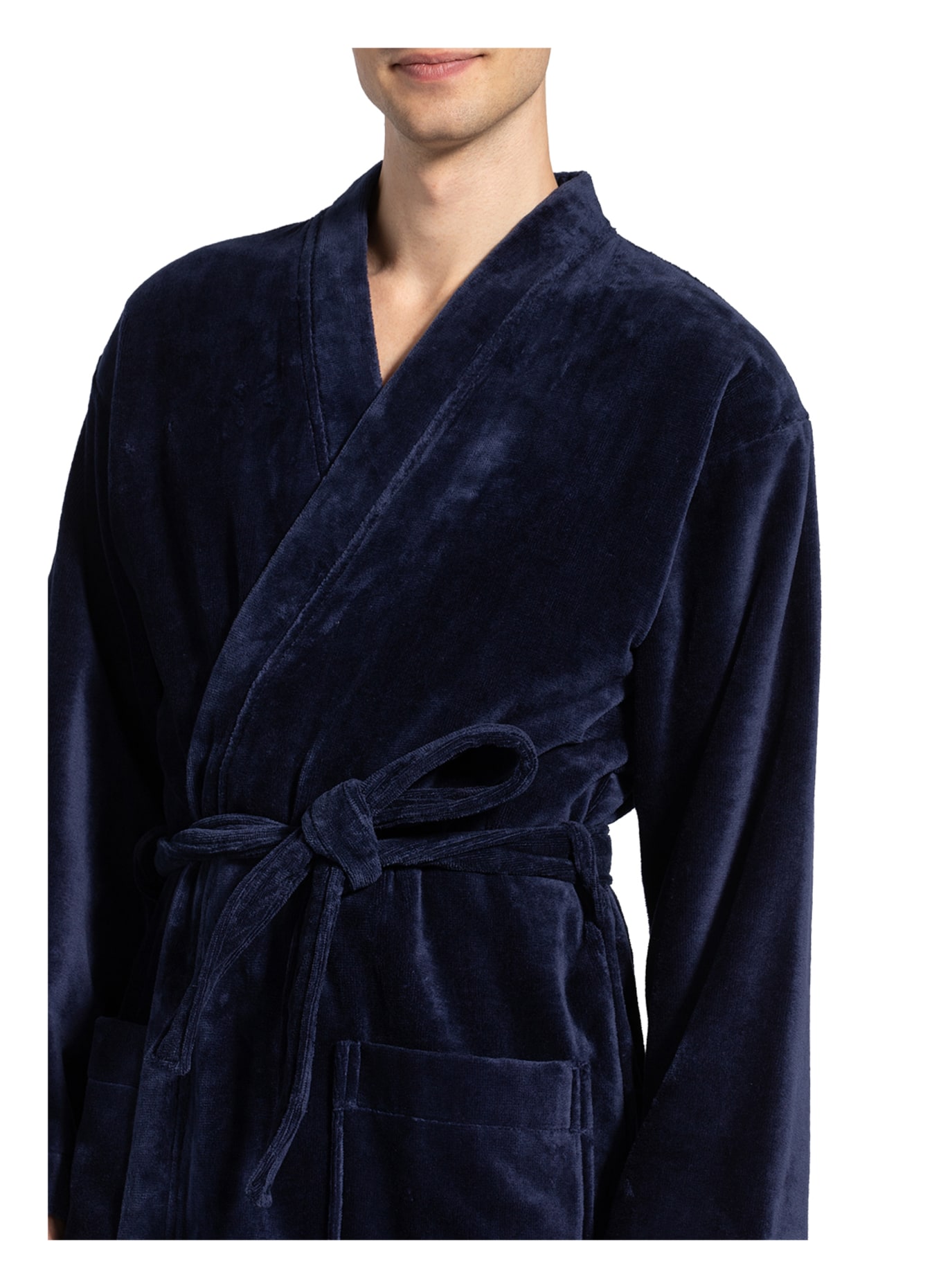 CALIDA Men's bathrobe AFTER SHOWER in dark blue