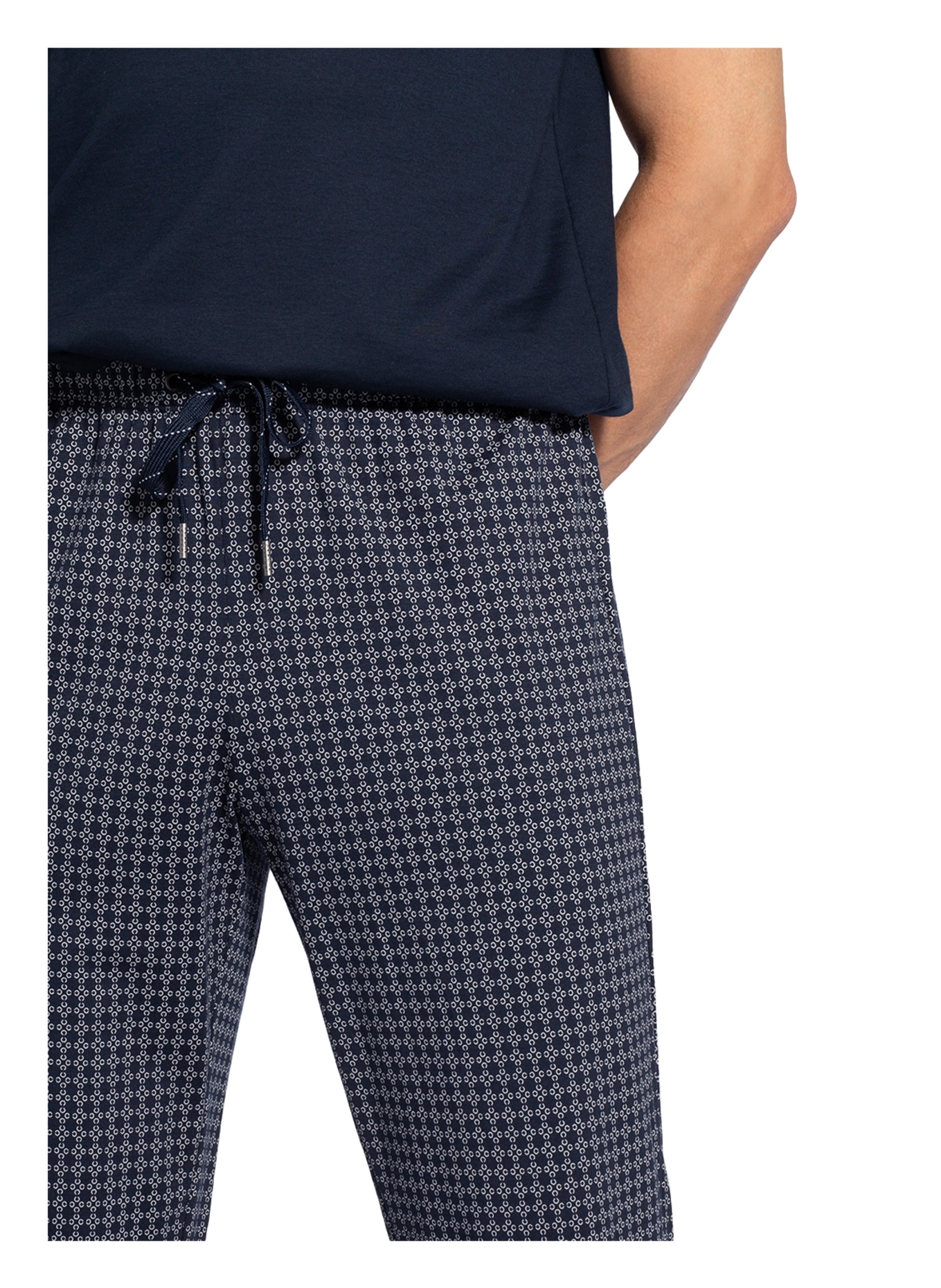 CALIDA Pajama pants REMIX BASIC SLEEP, Color: DARK BLUE/ WHITE (Image 5)