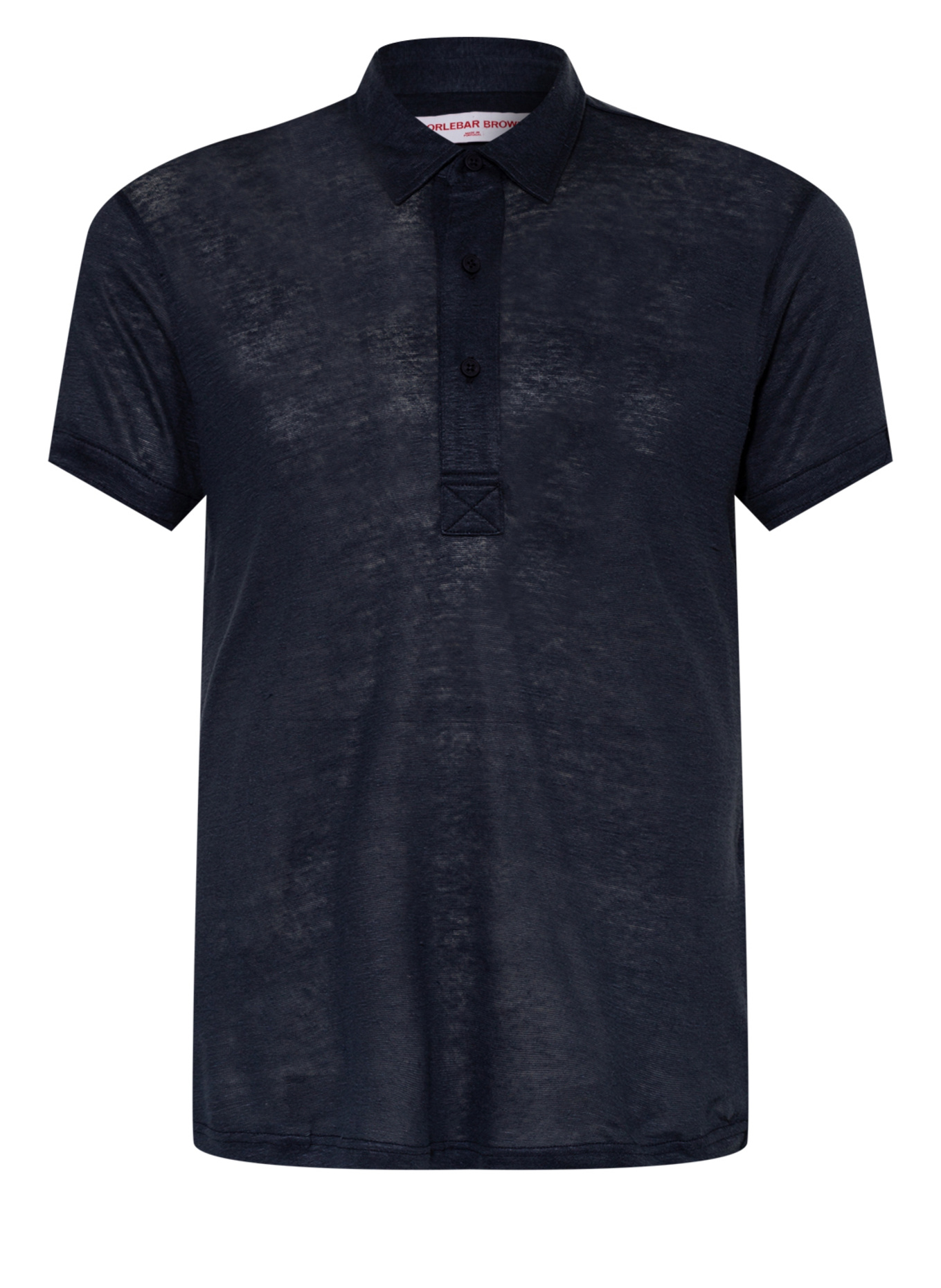 ORLEBAR BROWN Poloshirt SEBASTIAN aus Leinen: DUNKELBLAU
