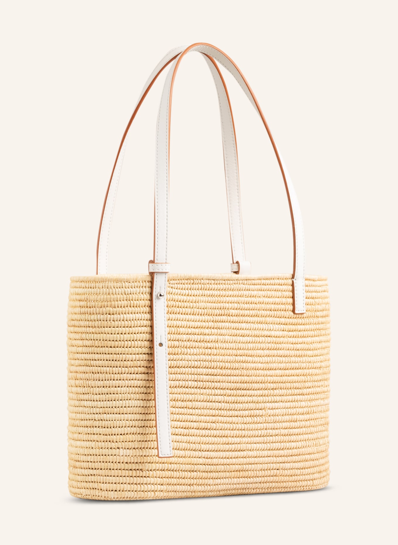 LOEWE Shoulder bag BASKET SQUARE SMALL, Color: CREAM/ WHITE (Image 2)