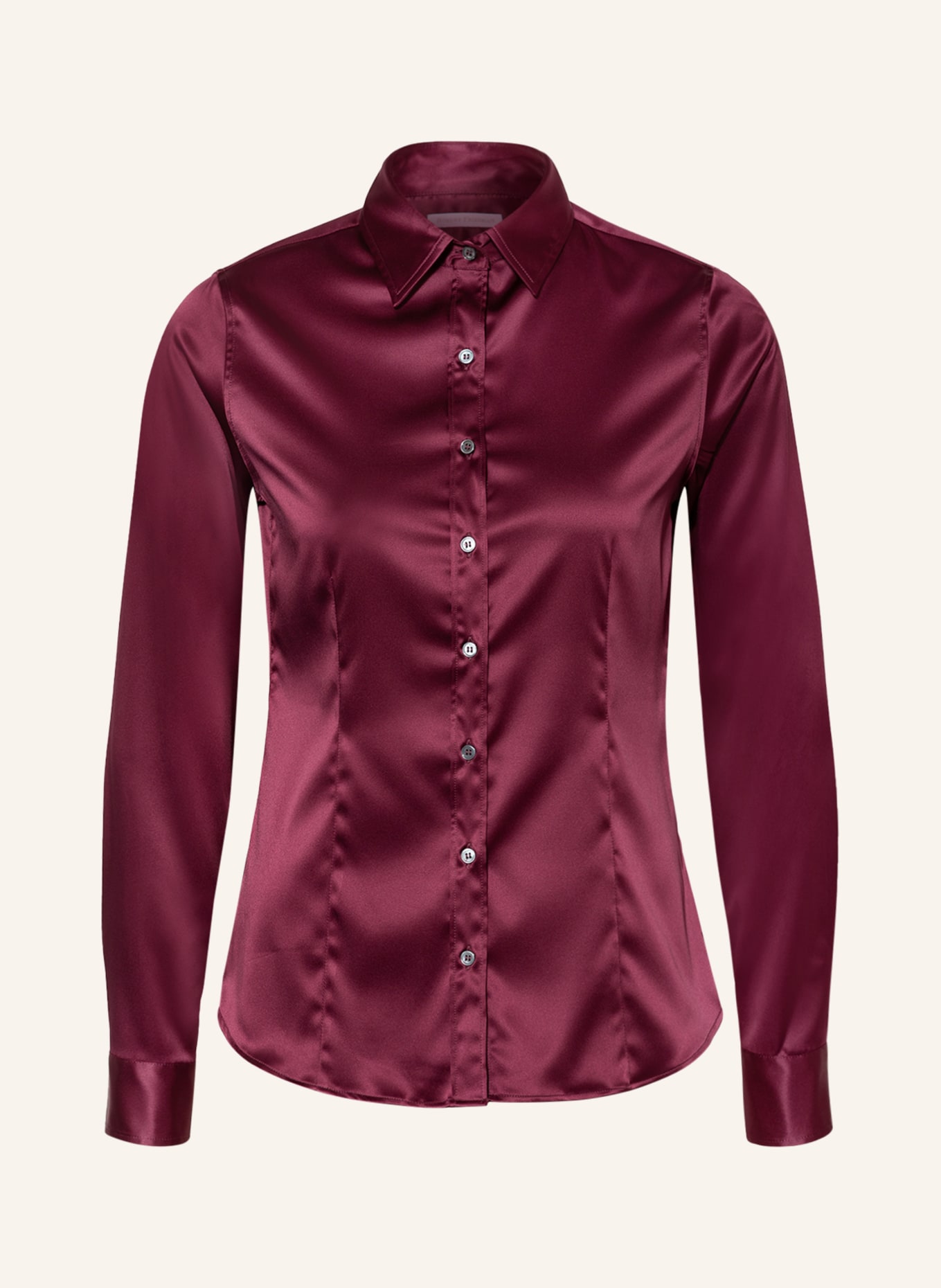 ROBERT FRIEDMAN Koszula AGATA z satyny: CIEMNOCZERWONY