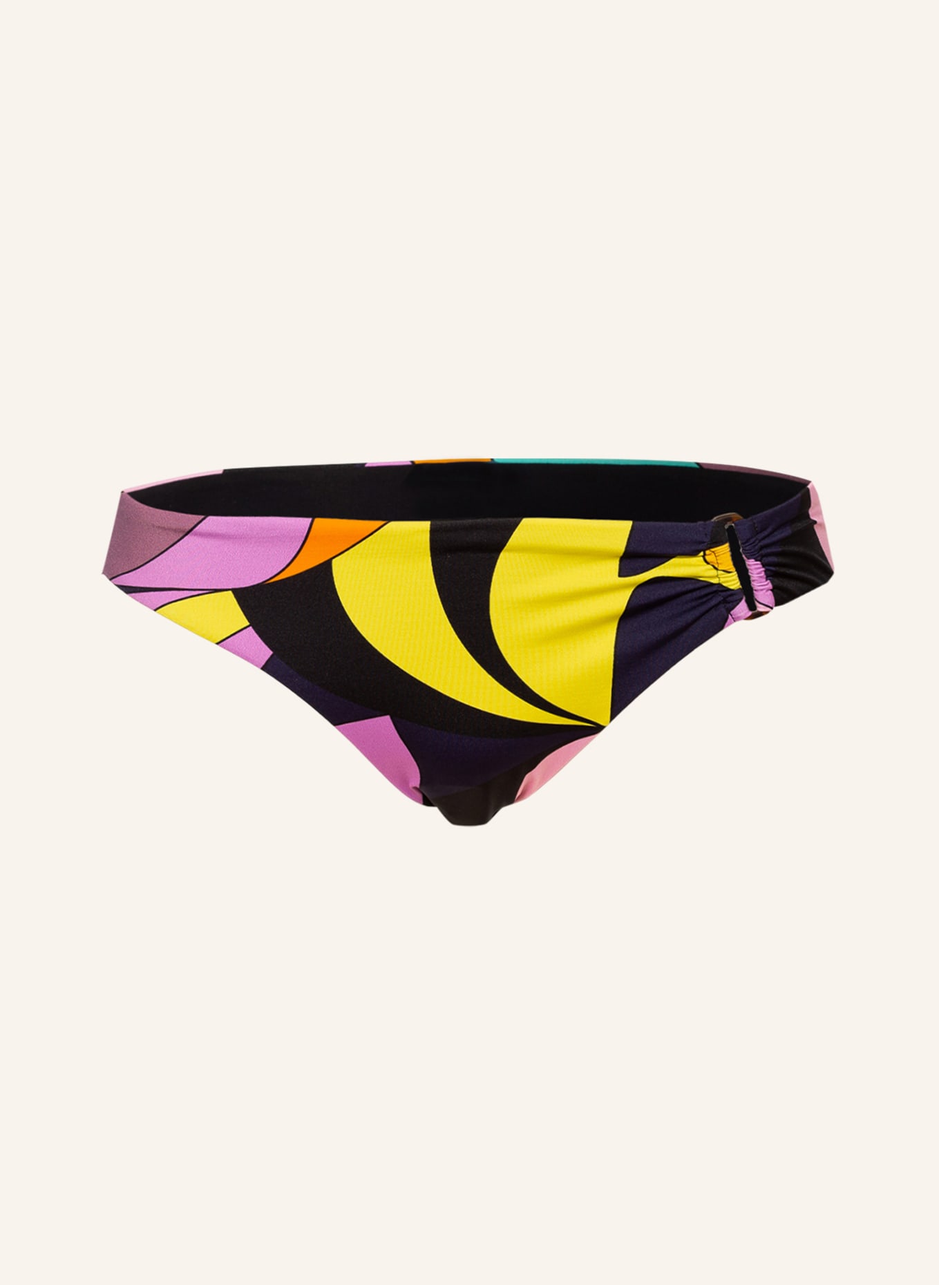 VILEBREQUIN Basic-Bikini-Hose INVISIBLE FISH LOON, Farbe: SCHWARZ/ LILA/ GELB (Bild 1)