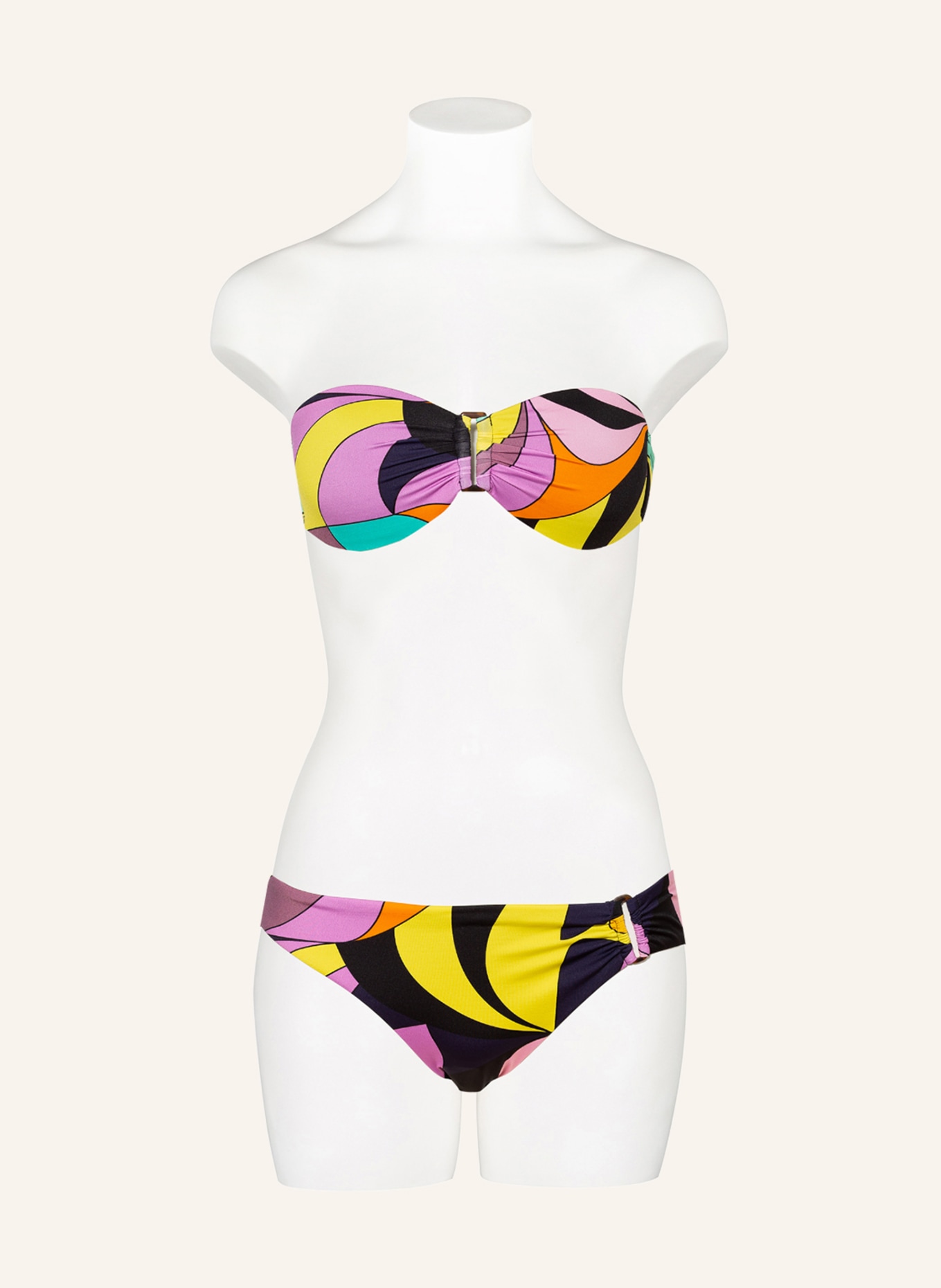 VILEBREQUIN Basic-Bikini-Hose INVISIBLE FISH LOON, Farbe: SCHWARZ/ LILA/ GELB (Bild 2)