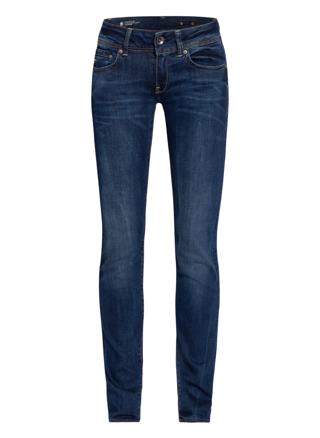 G-Star RAW Straight jeans MIDGE SADDLE, Color: 89 DK AGED (Image 1)