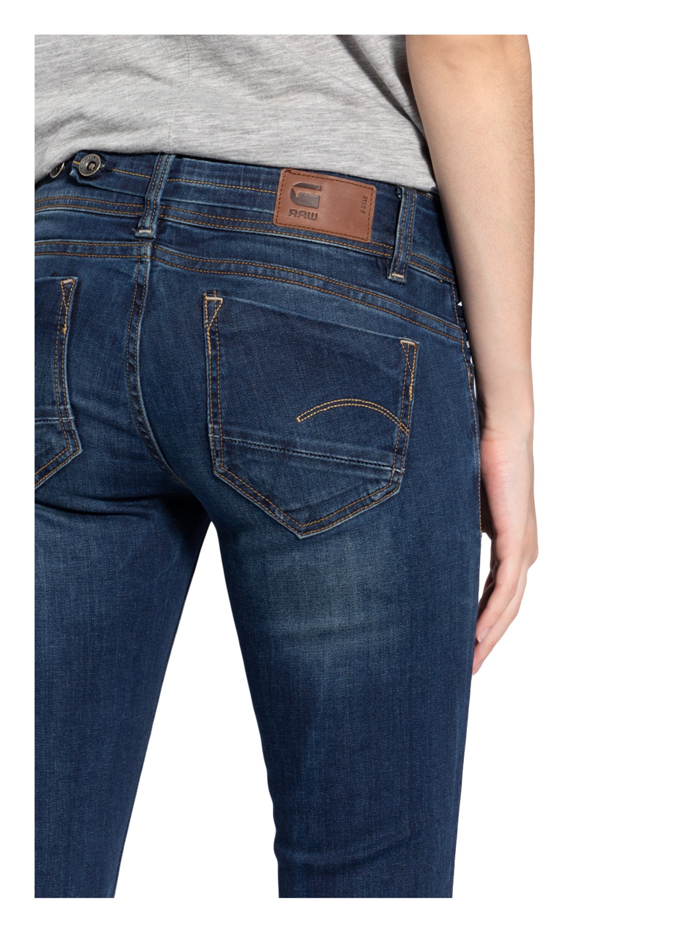 G-Star RAW Straight jeans MIDGE SADDLE, Color: 89 DK AGED (Image 5)