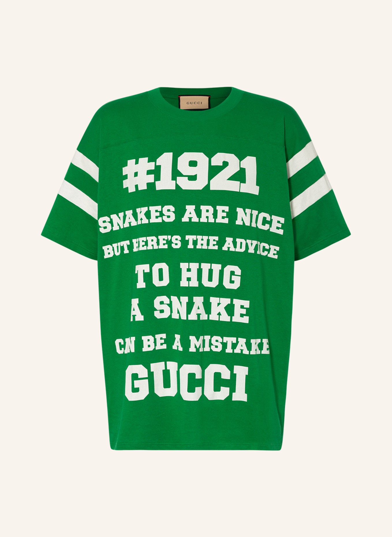 GUCCI Oversized shirt , Color: GREEN/ WHITE (Image 1)