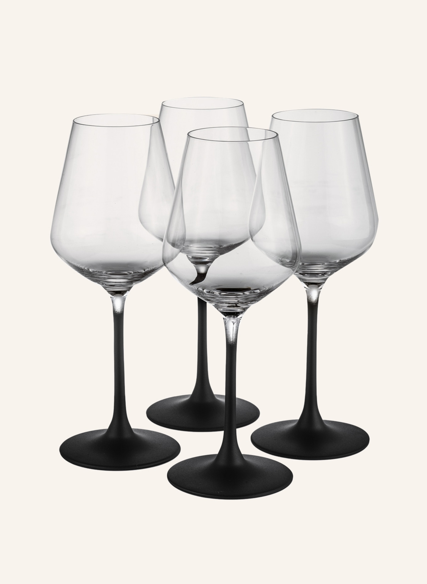 Villeroy & Boch Manufacture Rock White Wine Goblet, Set of 4