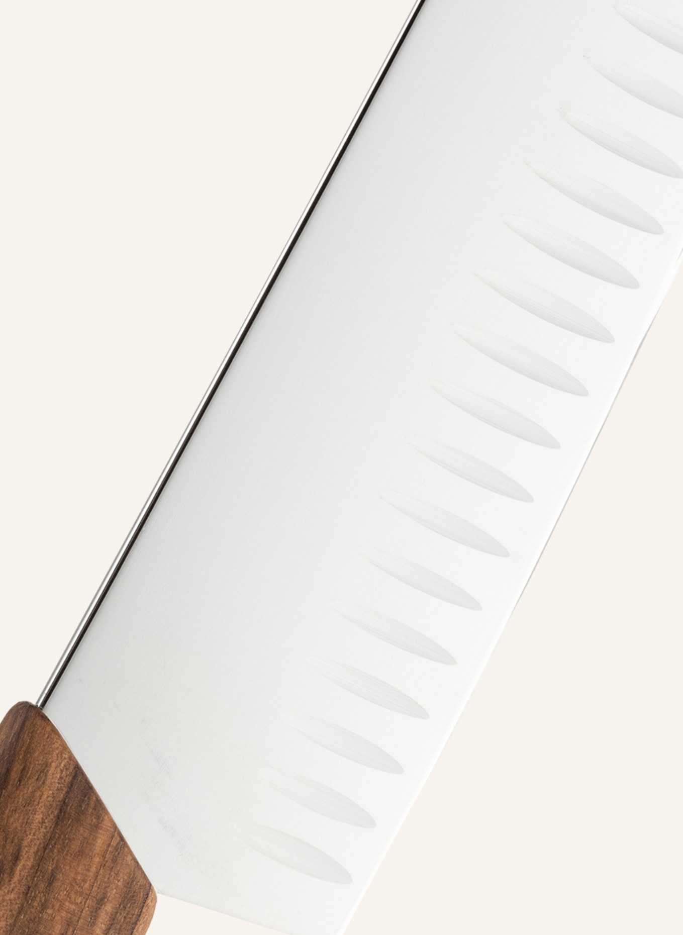 VICTORINOX Santoku knife with fluted edge, Color: BROWN/ SILVER (Image 2)