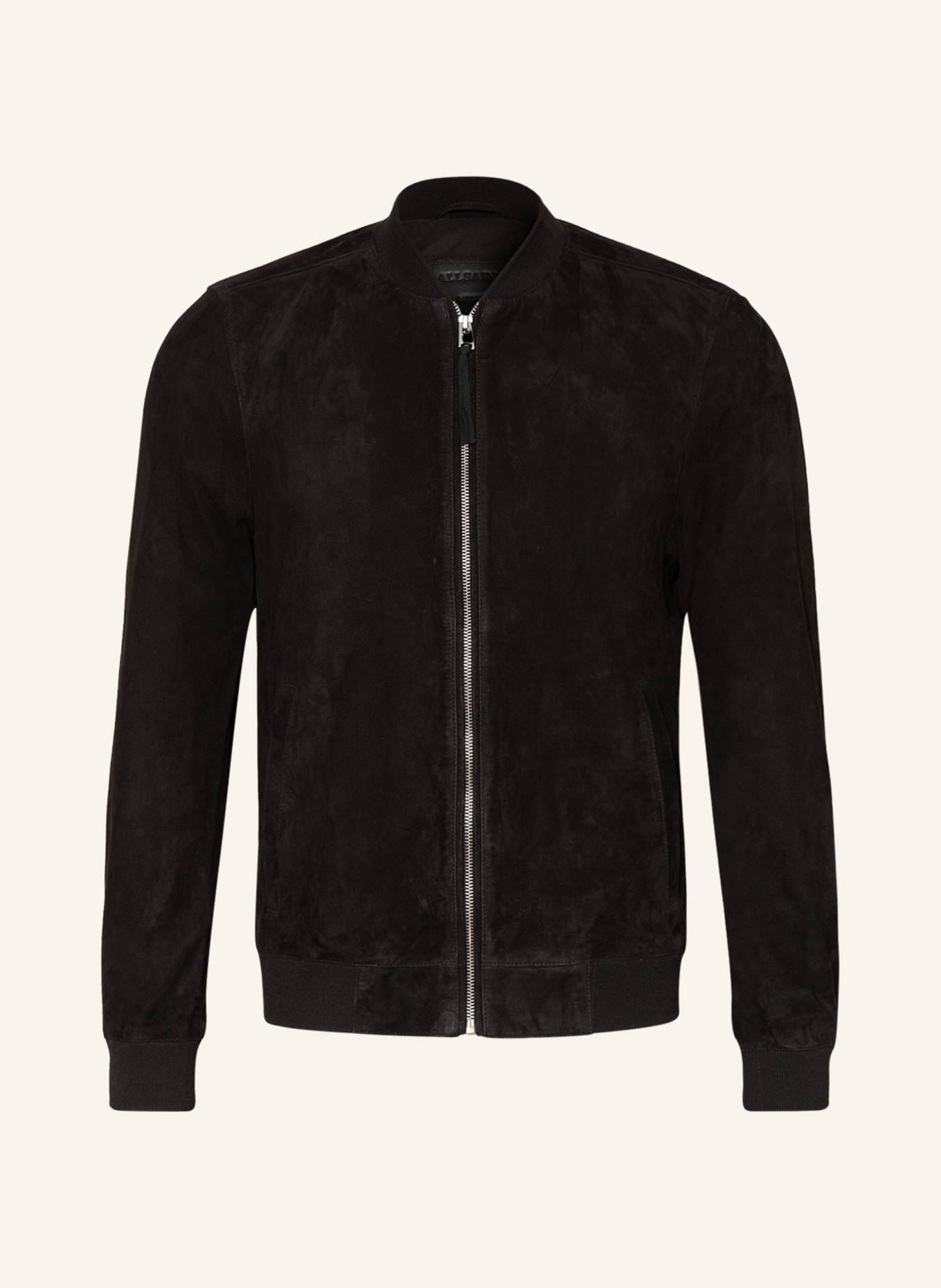 ALLSAINTS Leather bomber jacket RONAN in black