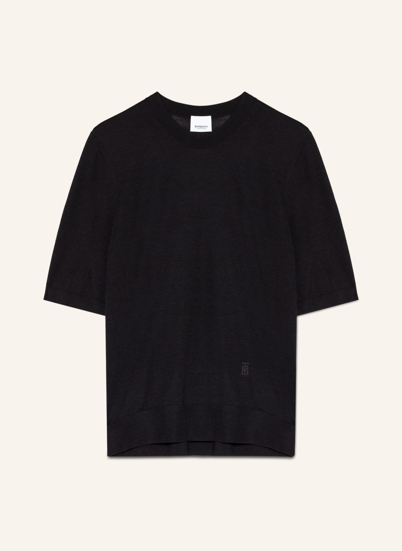 BURBERRY Knit shirt MAGNOLIA, Color: BLACK (Image 1)