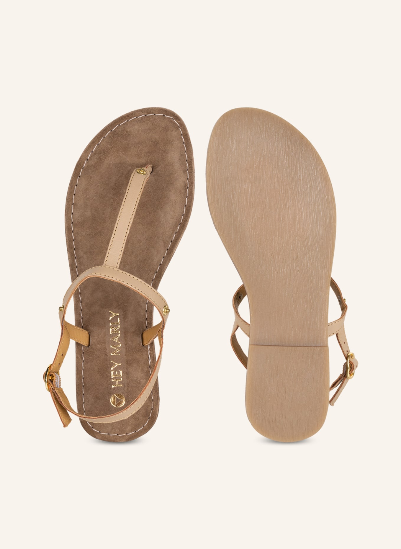 HEY MARLY Sandal base COMFORT, Color: TAUPE (Image 5)