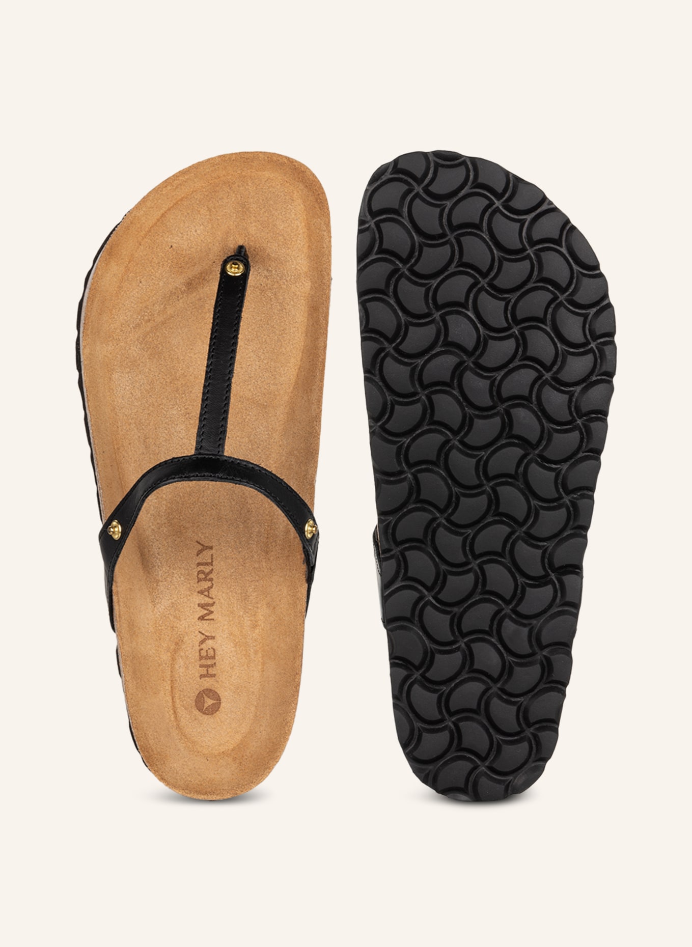 HEY MARLY Sandal base CASUAL, Color: BLACK (Image 5)