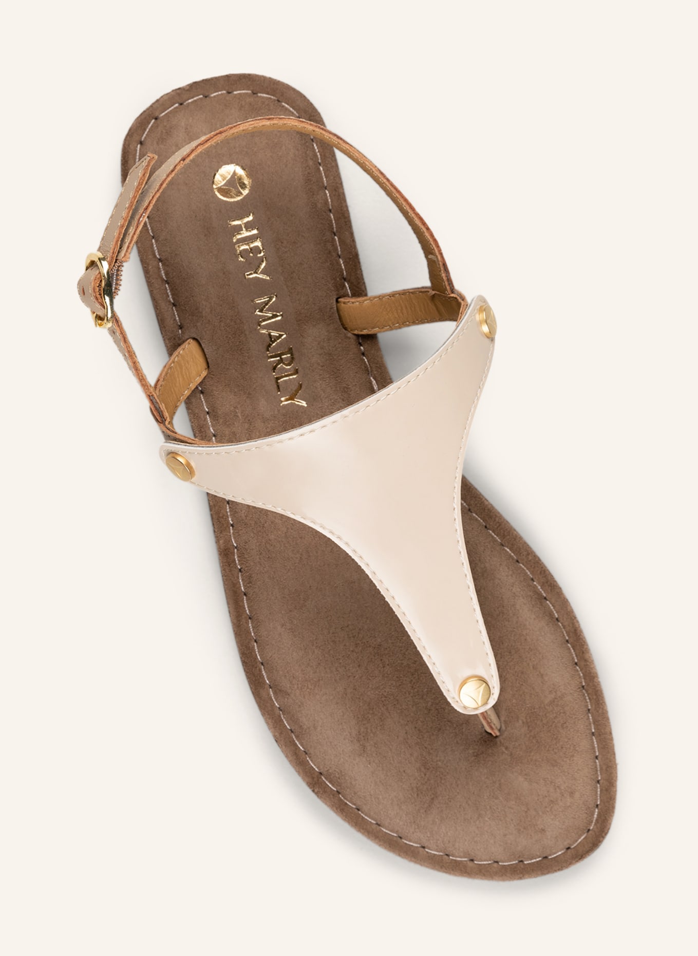 HEY MARLY Sandal upper CITY GLOSS, Color: CREAM (Image 2)