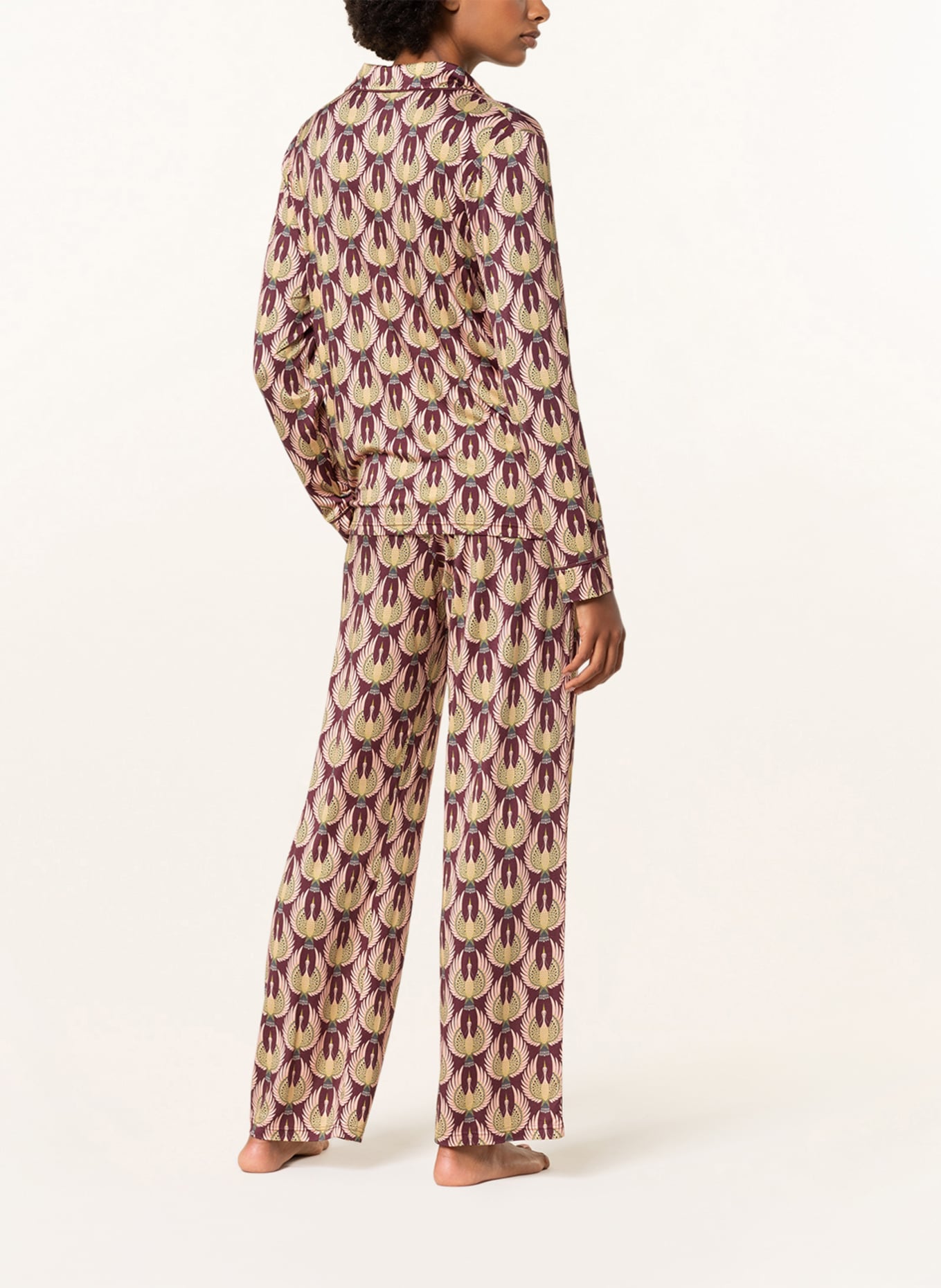 mey Schlafshirt Serie ILARIA: DUNKELROT / NUDE / GRÜN