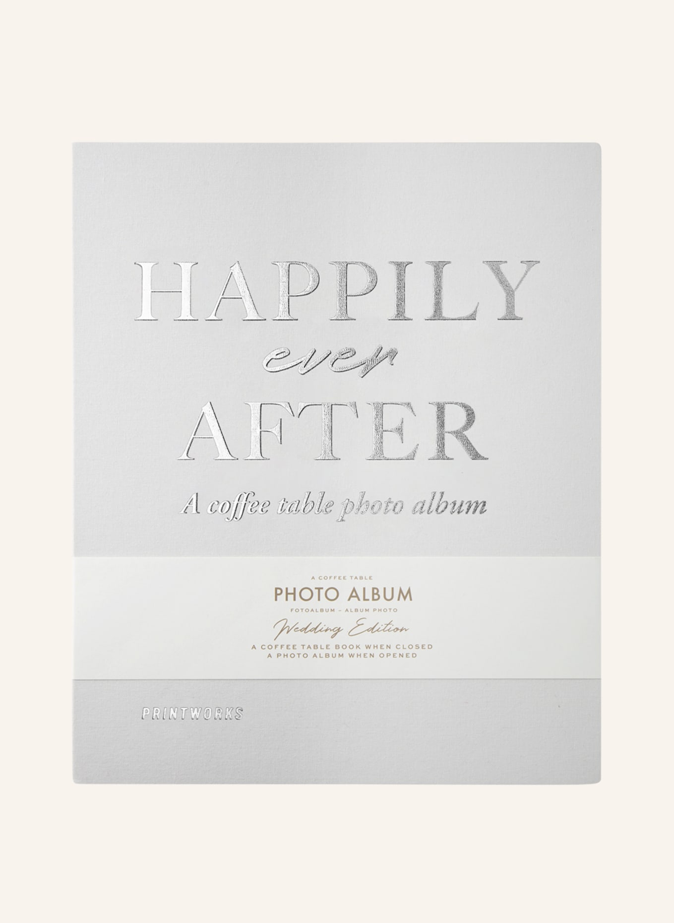 PRINTWORKS Fotoalbum HAPPILY EVER AFTER , Farbe: CREME (Bild 1)