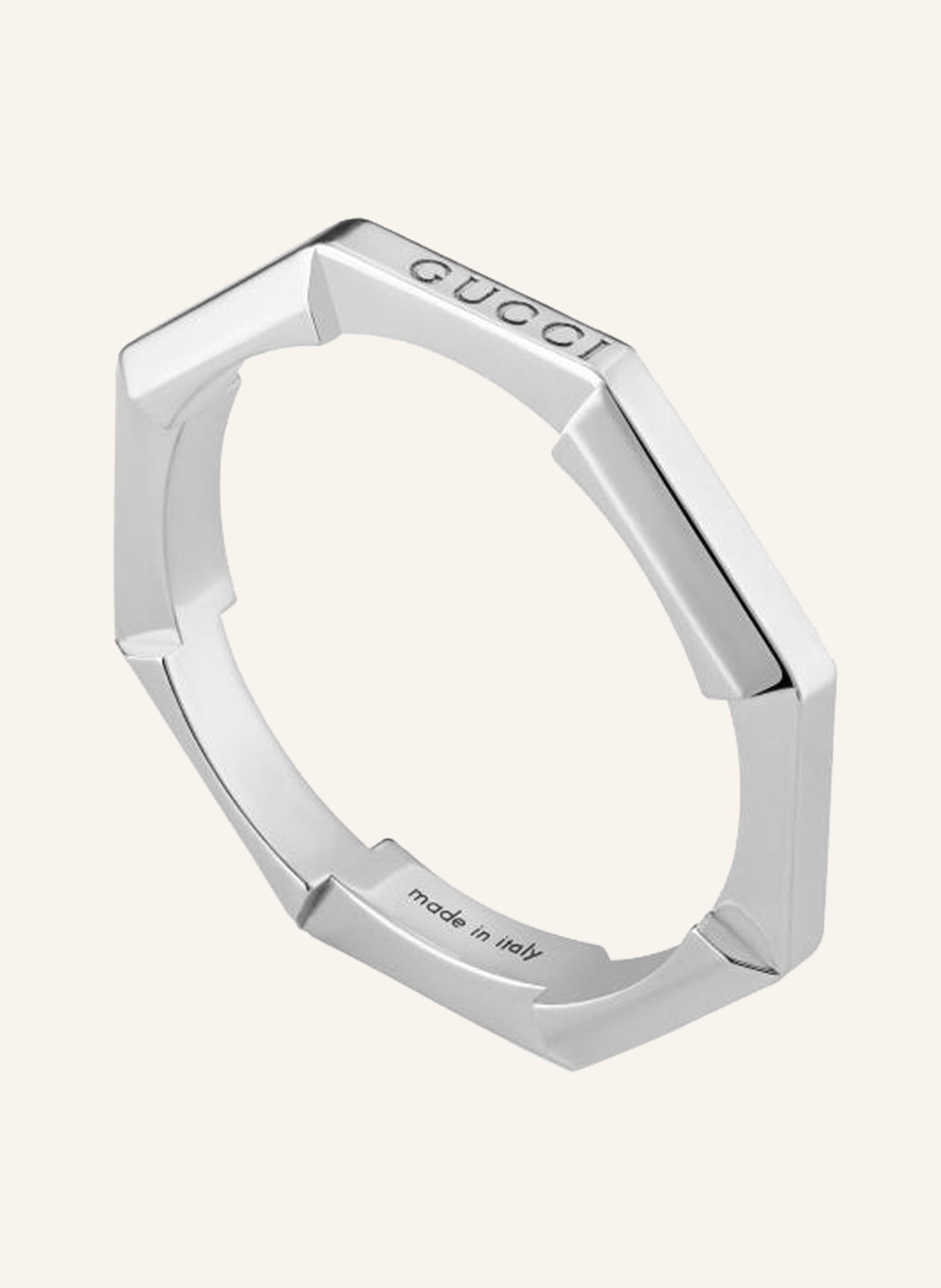 GUCCI Ring LINK TO LOVE, Color: WHITE GOLD (Image 2)