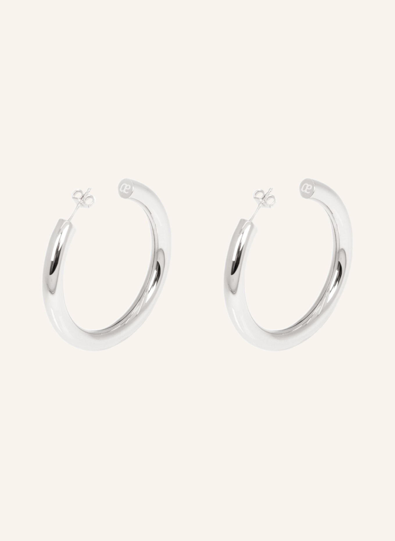 ariane ernst Creole earrings BOLD I, Color: SILVER (Image 1)