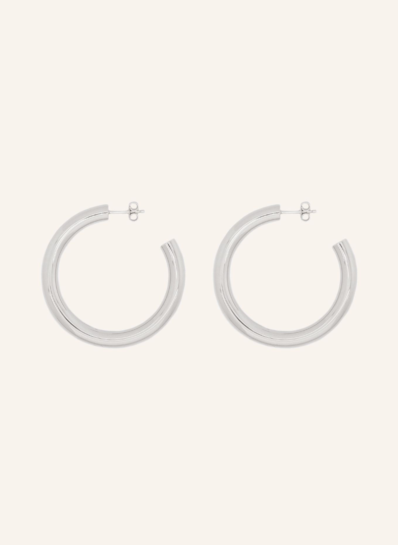 ariane ernst Creole earrings BOLD I, Color: SILVER (Image 2)