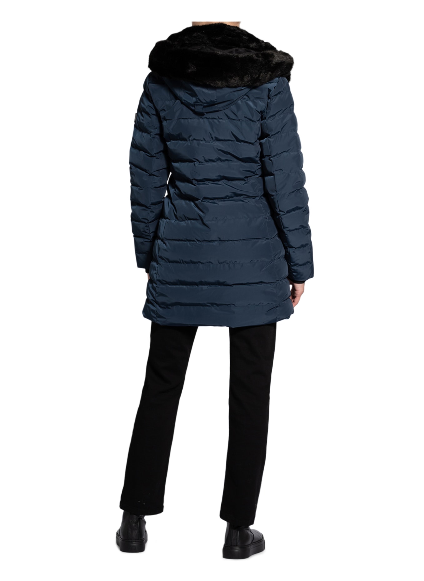 WELLENSTEYN Płaszcz pikowany SANTORIN LONG, Kolor: GRANATOWY (Obrazek 3)