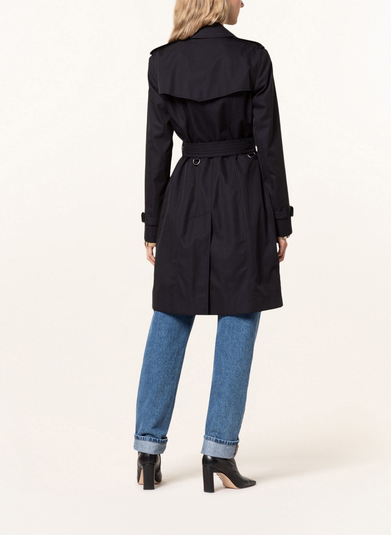 BURBERRY Trench coat, Color: DARK BLUE (Image 3)