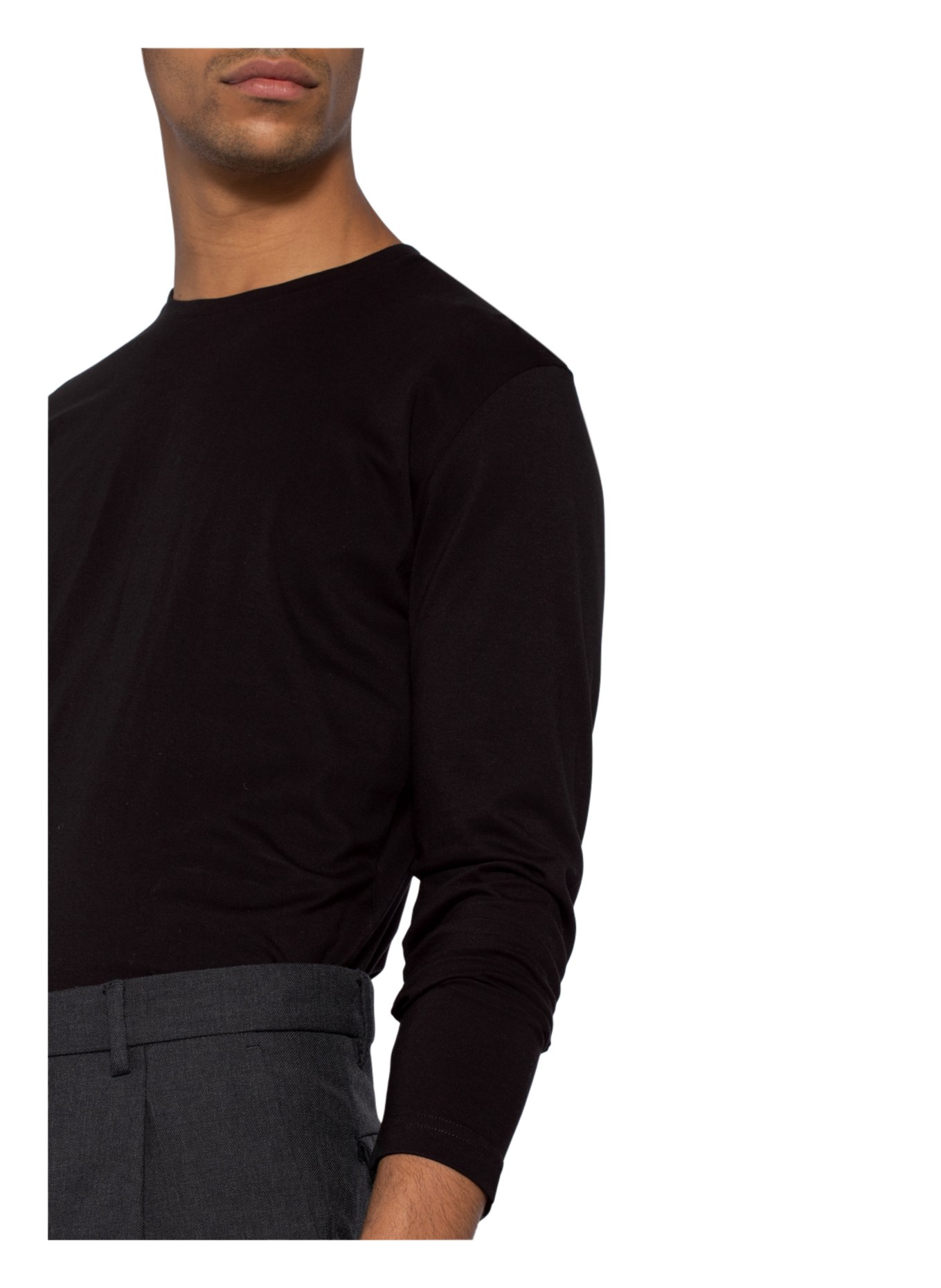 Stefan Brandt Longsleeve ENNO: SCHWARZ