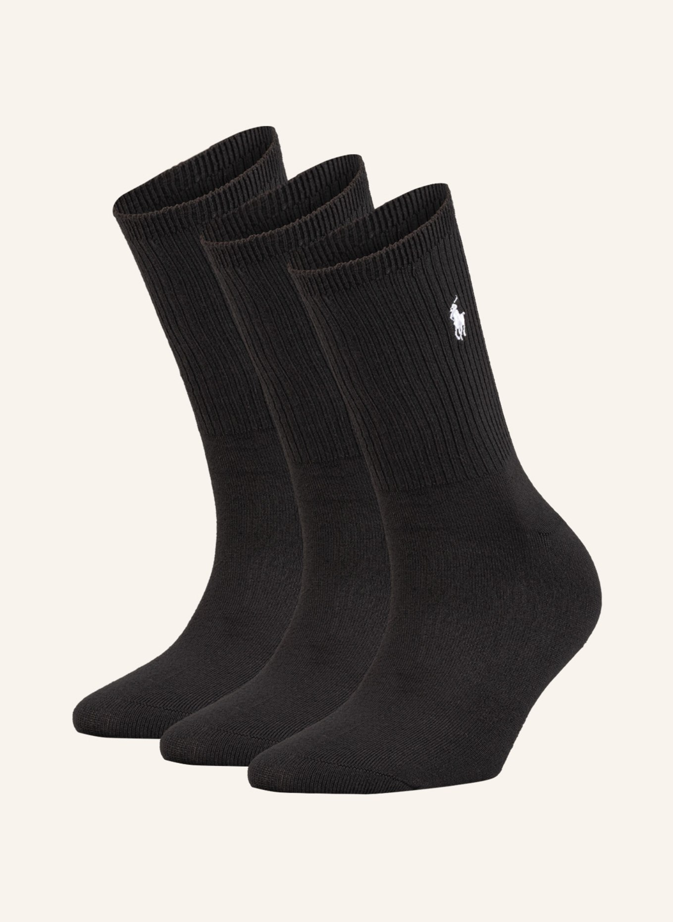 POLO RALPH LAUREN Ponožky, sada 3 párů, Barva: 001 BLACK (Obrázek 1)