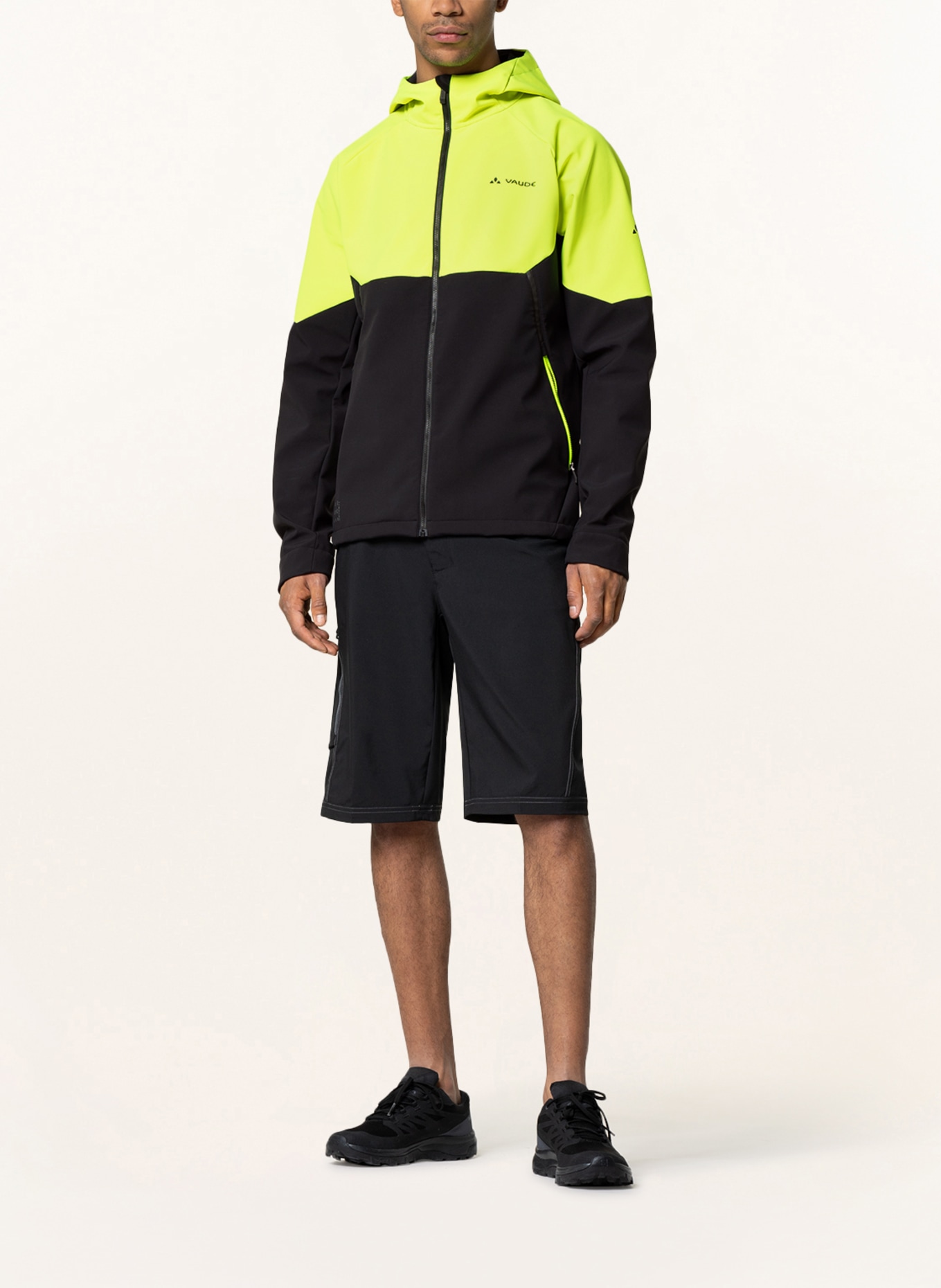 VAUDE Cycling jacket QIMSA, Color: NEON YELLOW/ BLACK (Image 2)