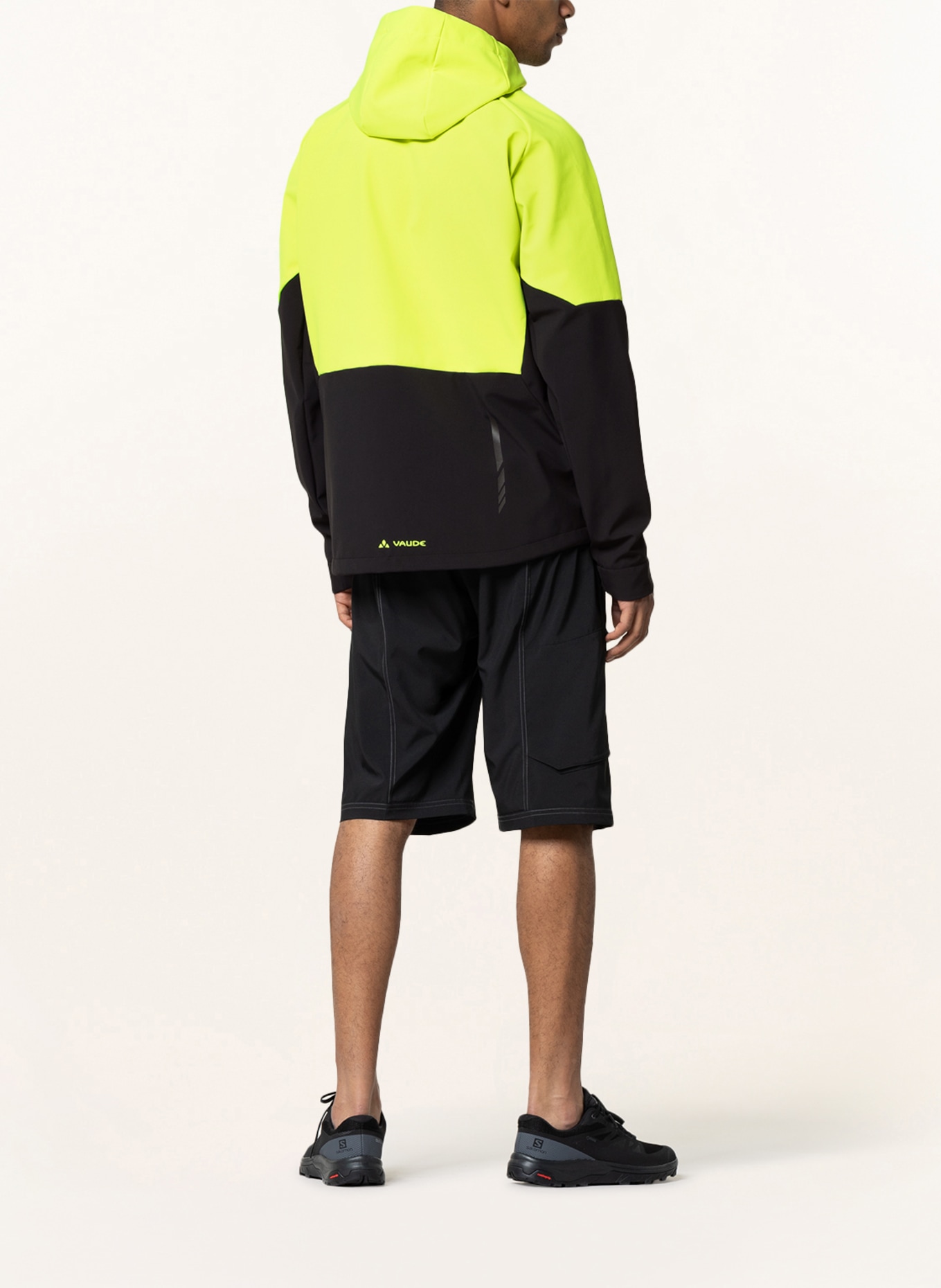 VAUDE Cycling jacket QIMSA, Color: NEON YELLOW/ BLACK (Image 3)