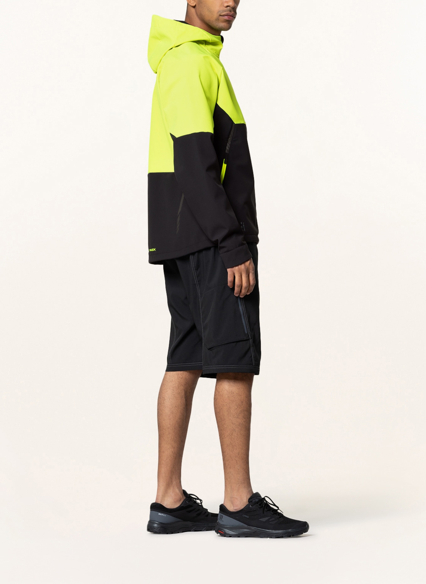 VAUDE Cycling jacket QIMSA, Color: NEON YELLOW/ BLACK (Image 4)