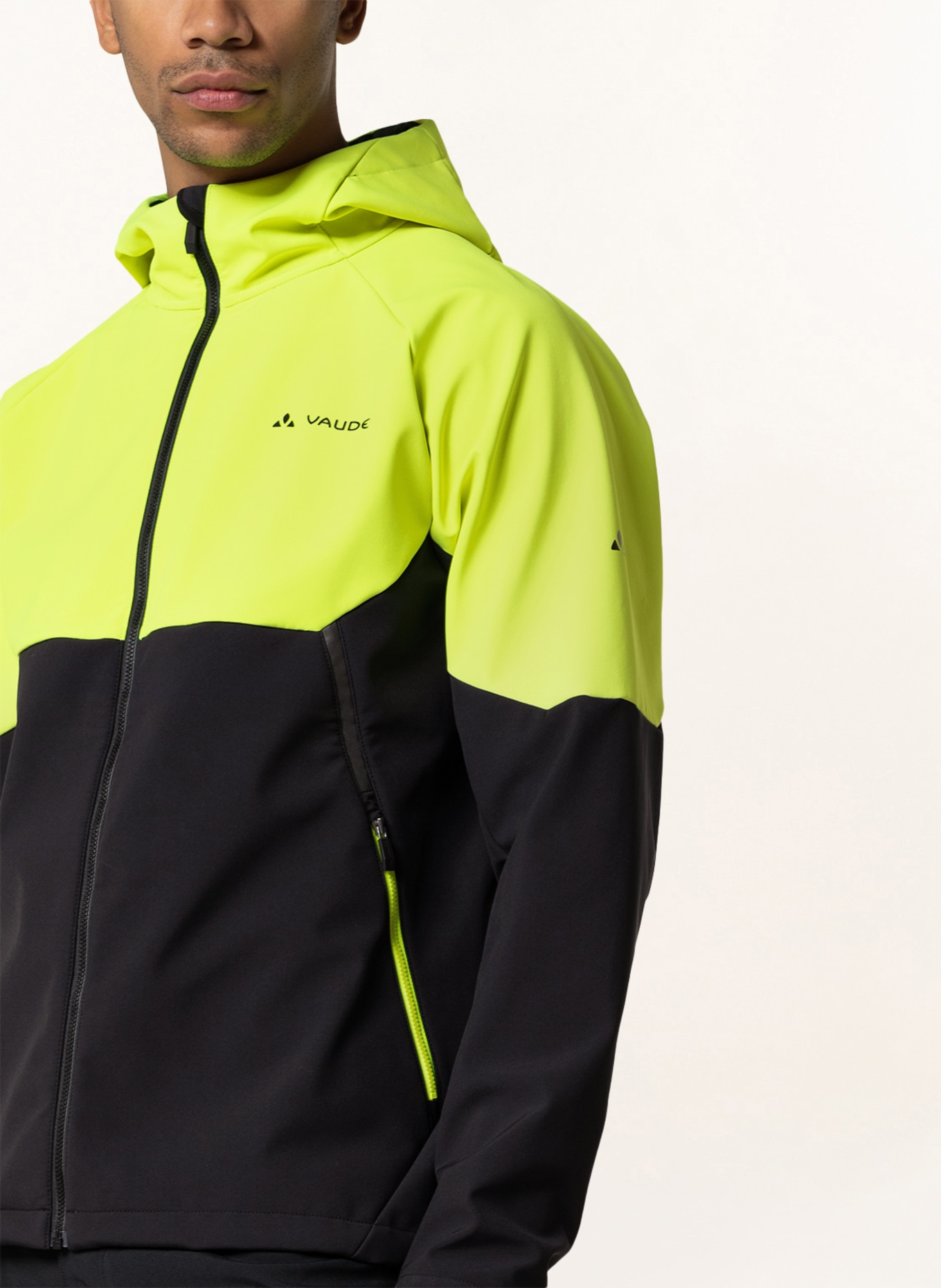 VAUDE Cycling jacket QIMSA, Color: NEON YELLOW/ BLACK (Image 5)