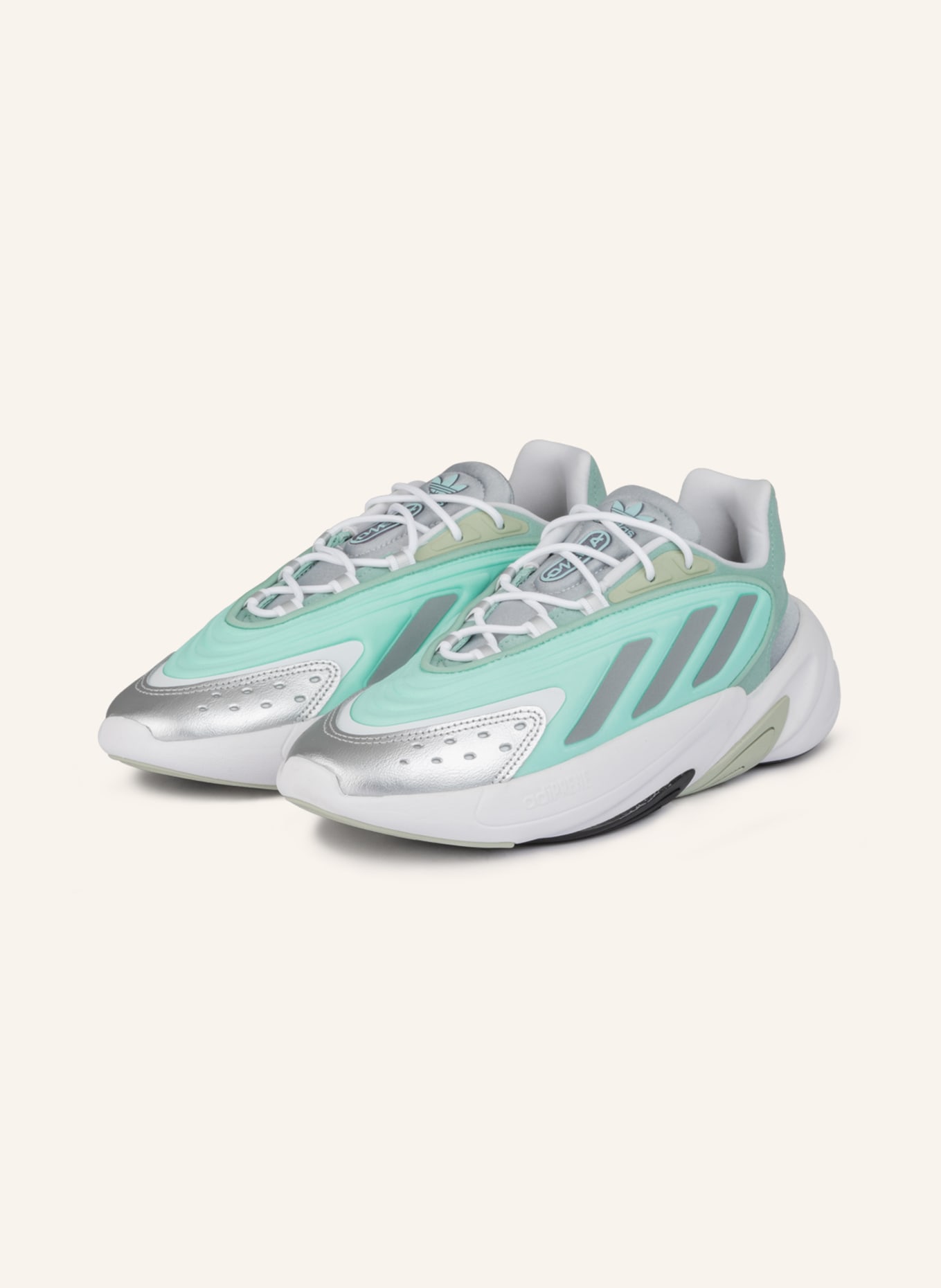 adidas Originals Platform sneakers OZELIA, Color: MINT/ SILVER/ WHITE (Image 1)