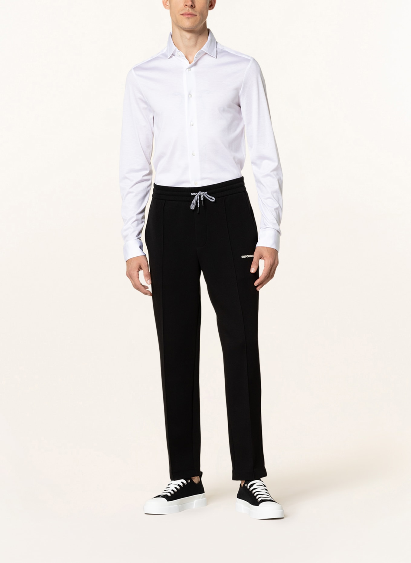 EMPORIO ARMANI Jerseyhemd Slim Fit , Farbe: WEISS (Bild 2)