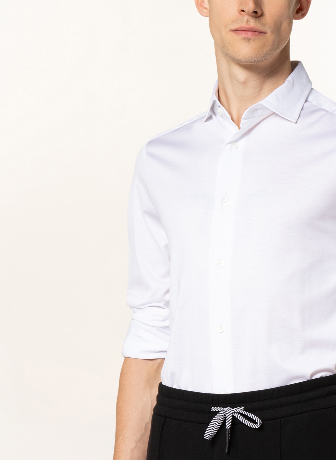 EMPORIO ARMANI Jerseyhemd Slim Fit , Farbe: WEISS (Bild 4)