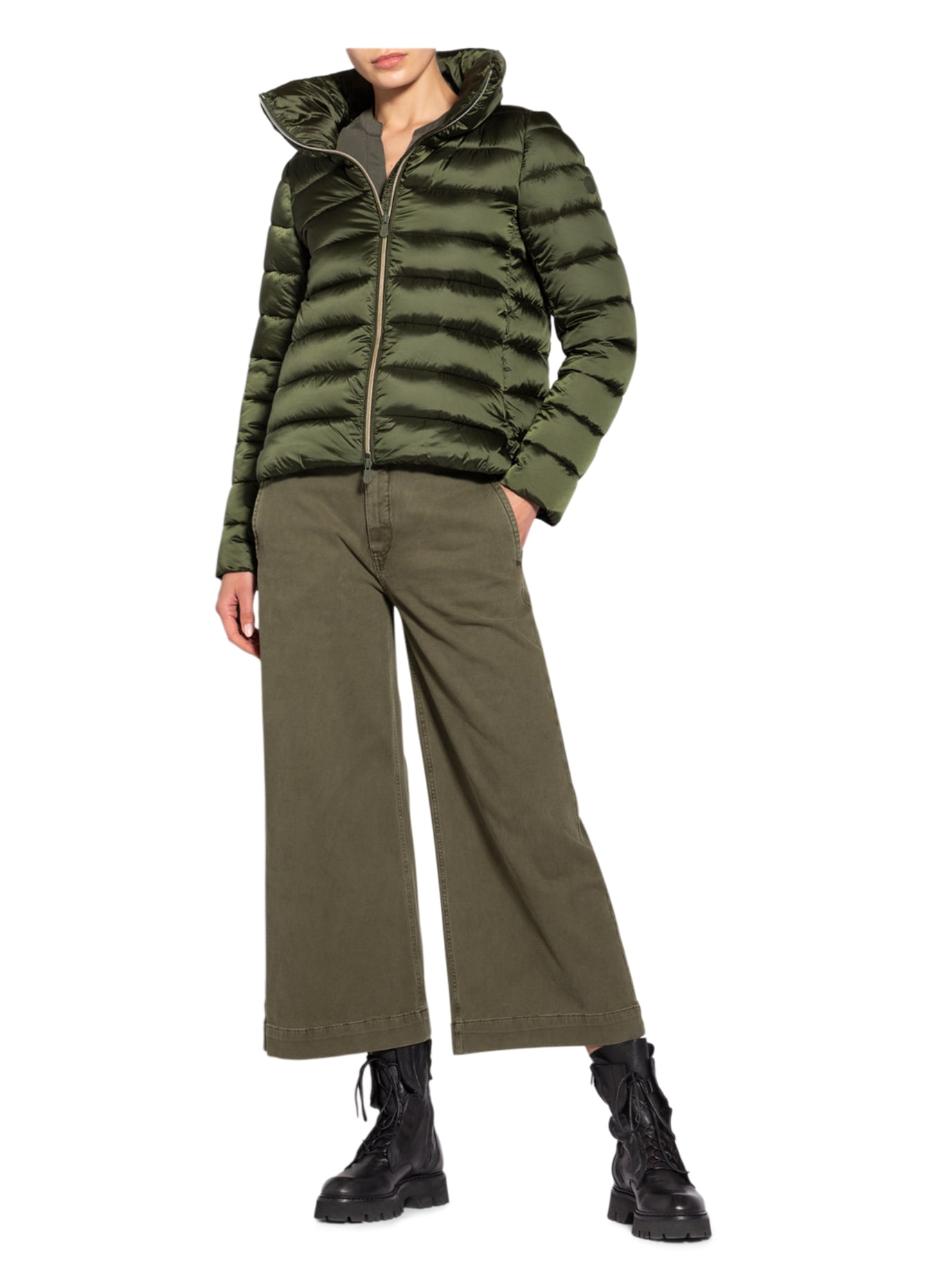 SAVE THE DUCK Quilted jacket IRIS ELSIE, Color: OLIVE (Image 2)