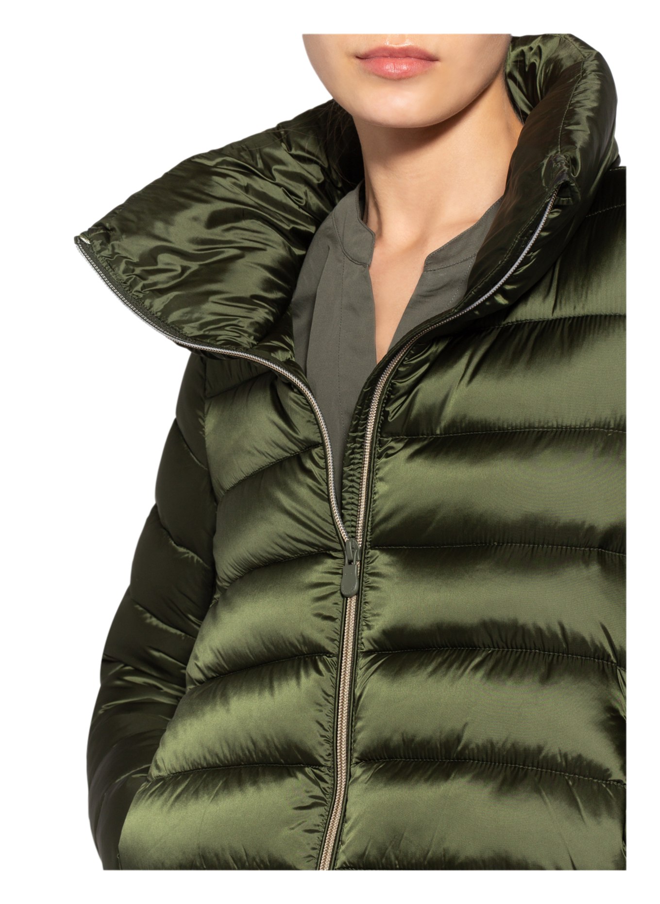 SAVE THE DUCK Quilted jacket IRIS ELSIE, Color: OLIVE (Image 4)