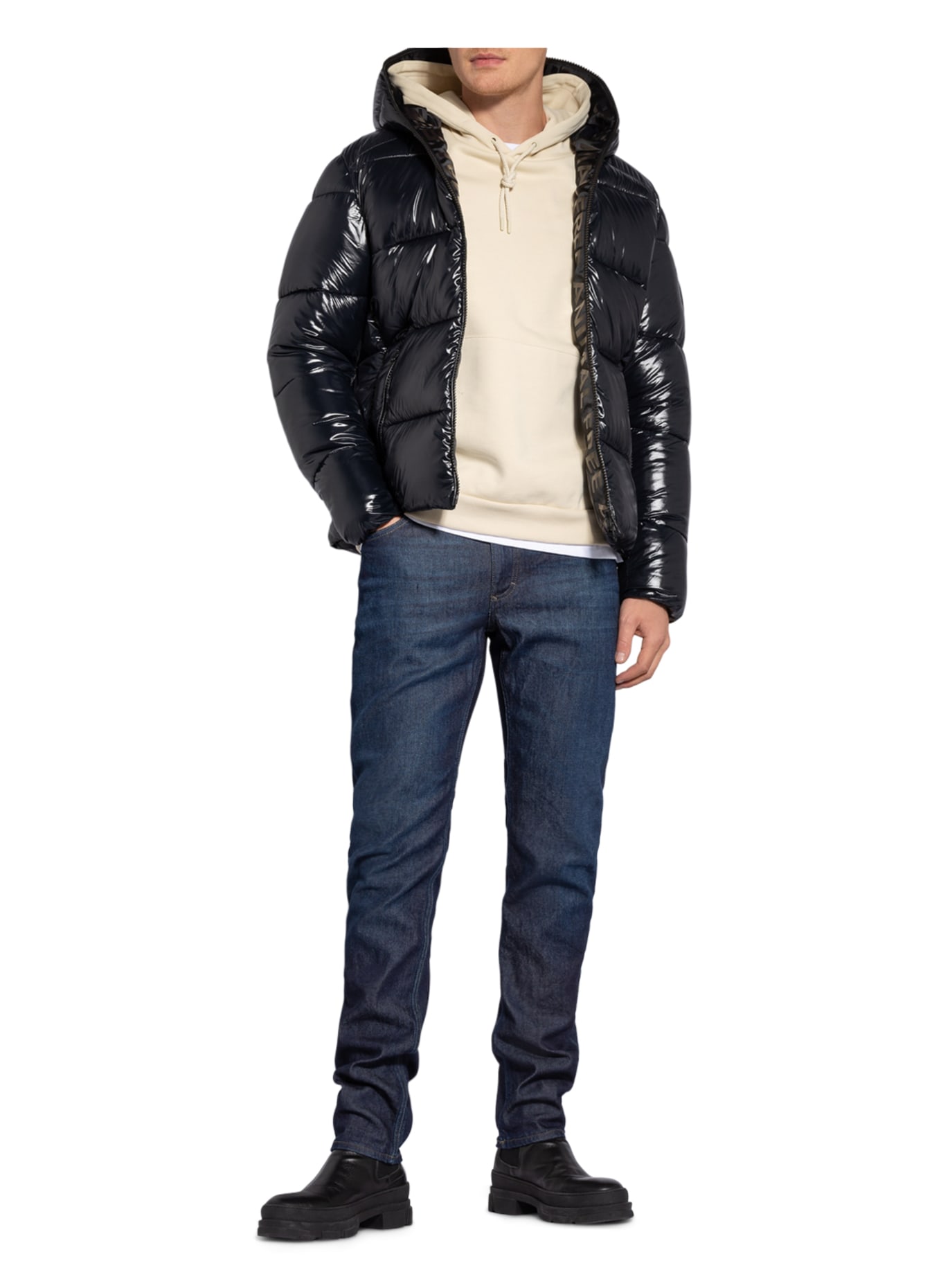 SAVE THE DUCK Quilted jacket LUCK, Color: BLACK (Image 2)