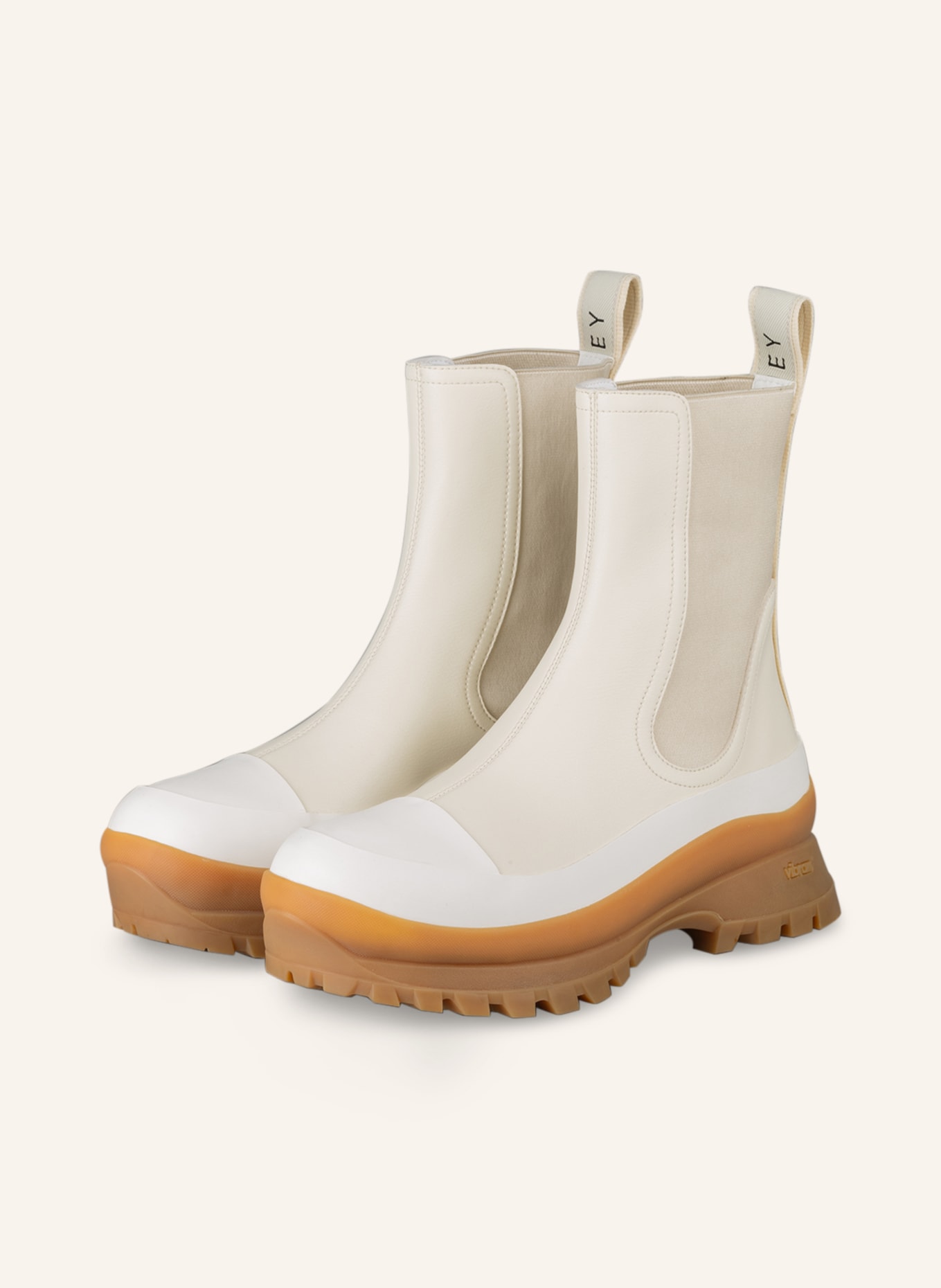STELLA McCARTNEY Chelsea-Boots TRACE, Farbe: CREME/ SCHWARZ (Bild 1)