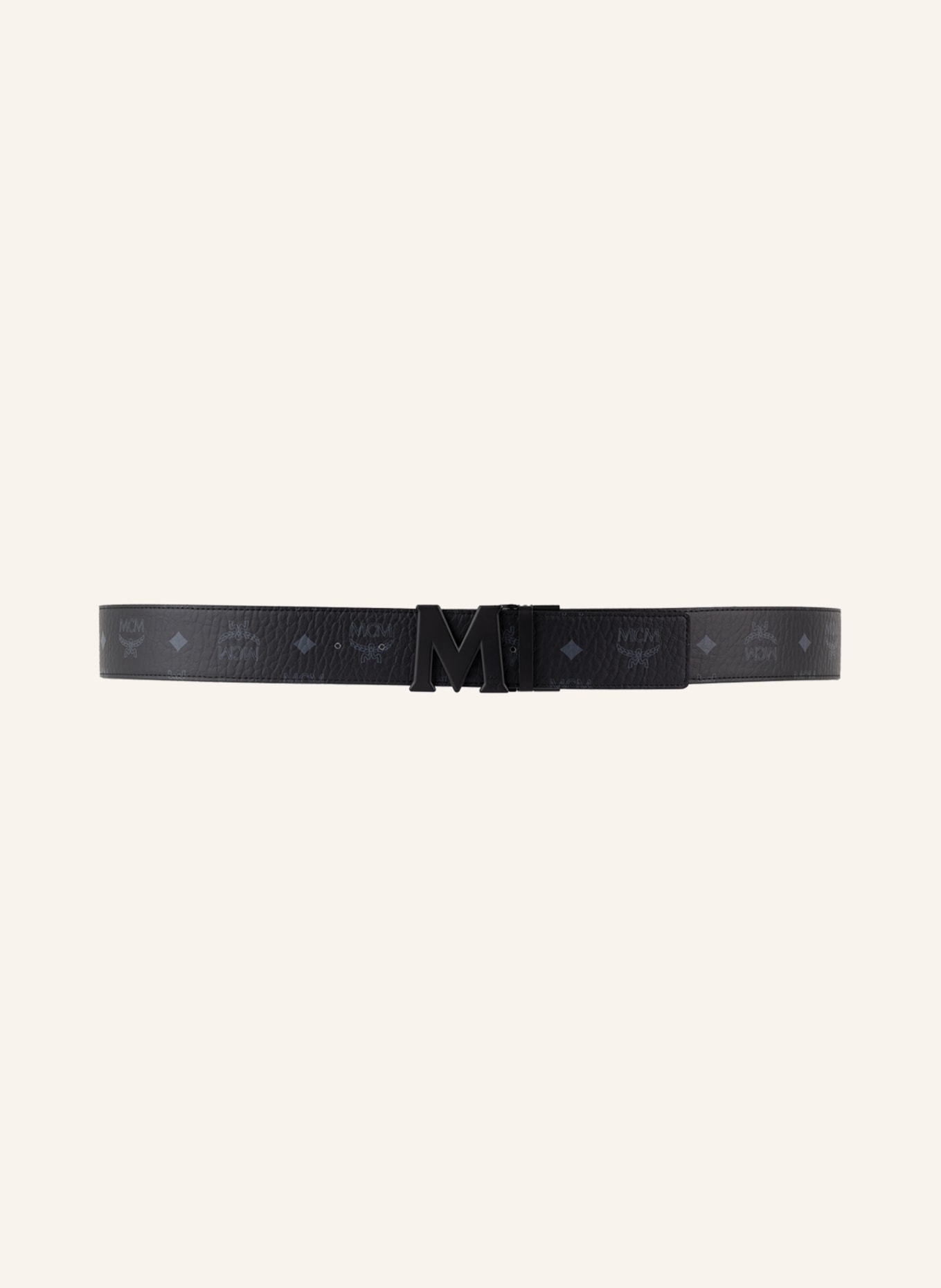 MCM Reversible belt, Color: BLACK/ GRAY (Image 2)