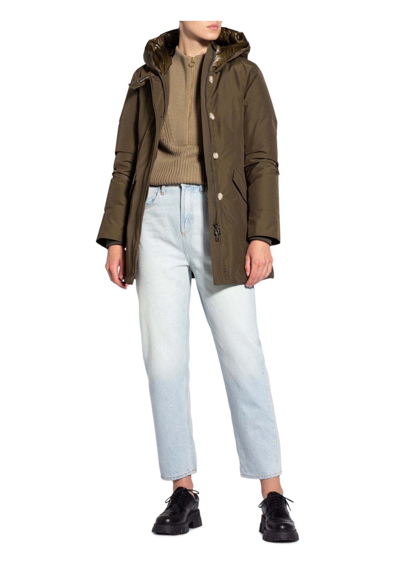 WOOLRICH Daunenparka ARCTIC: KHAKI